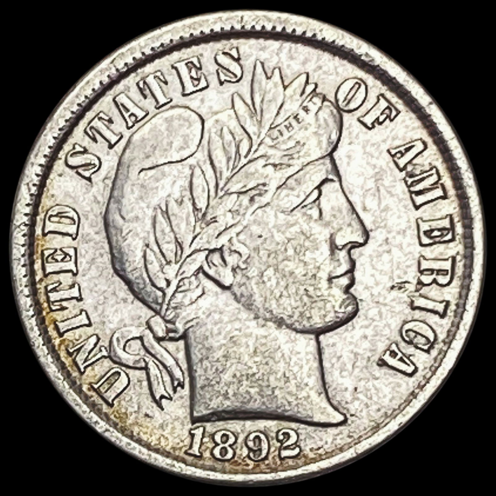1892 Barber Dime CLOSELY UNCIRCULATED (1 of 2)
