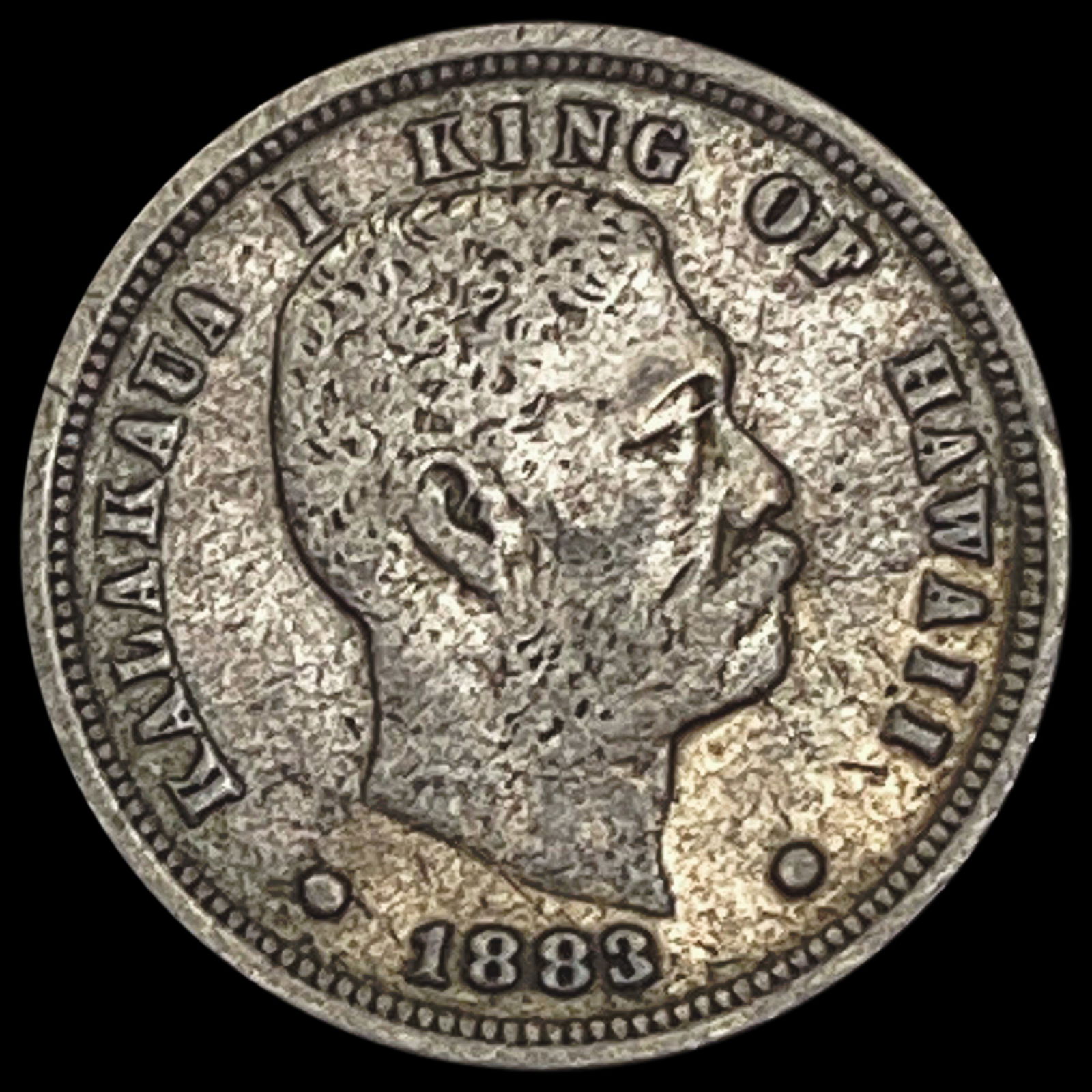 1883 Hawaii Dime NICELY CIRCULATED (1 of 2)