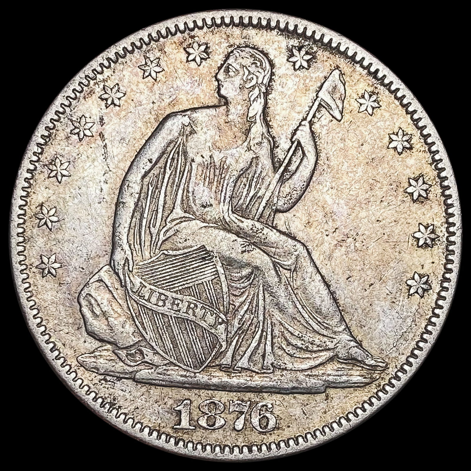 1876 Seated Liberty Half Dollar CLOSELY UNCIRCULATED (1 of 2)