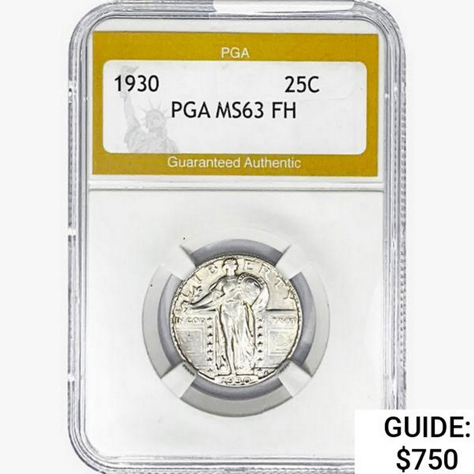1930 Standing Liberty Quarter PGA MS63 FH (1 of 2)