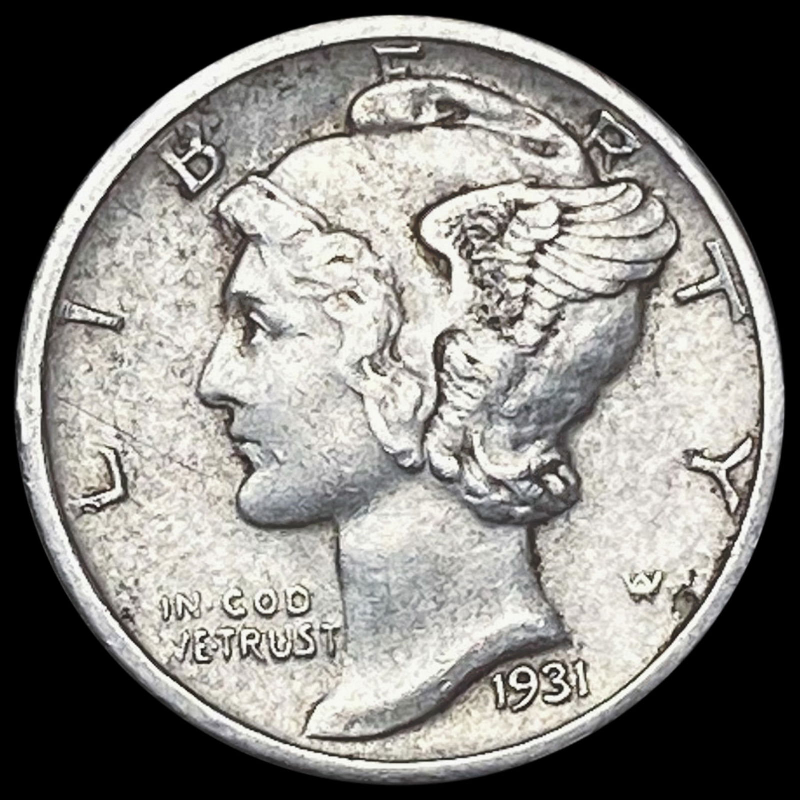 1931-D Mercury Dime NEARLY UNCIRCULATED (1 of 2)