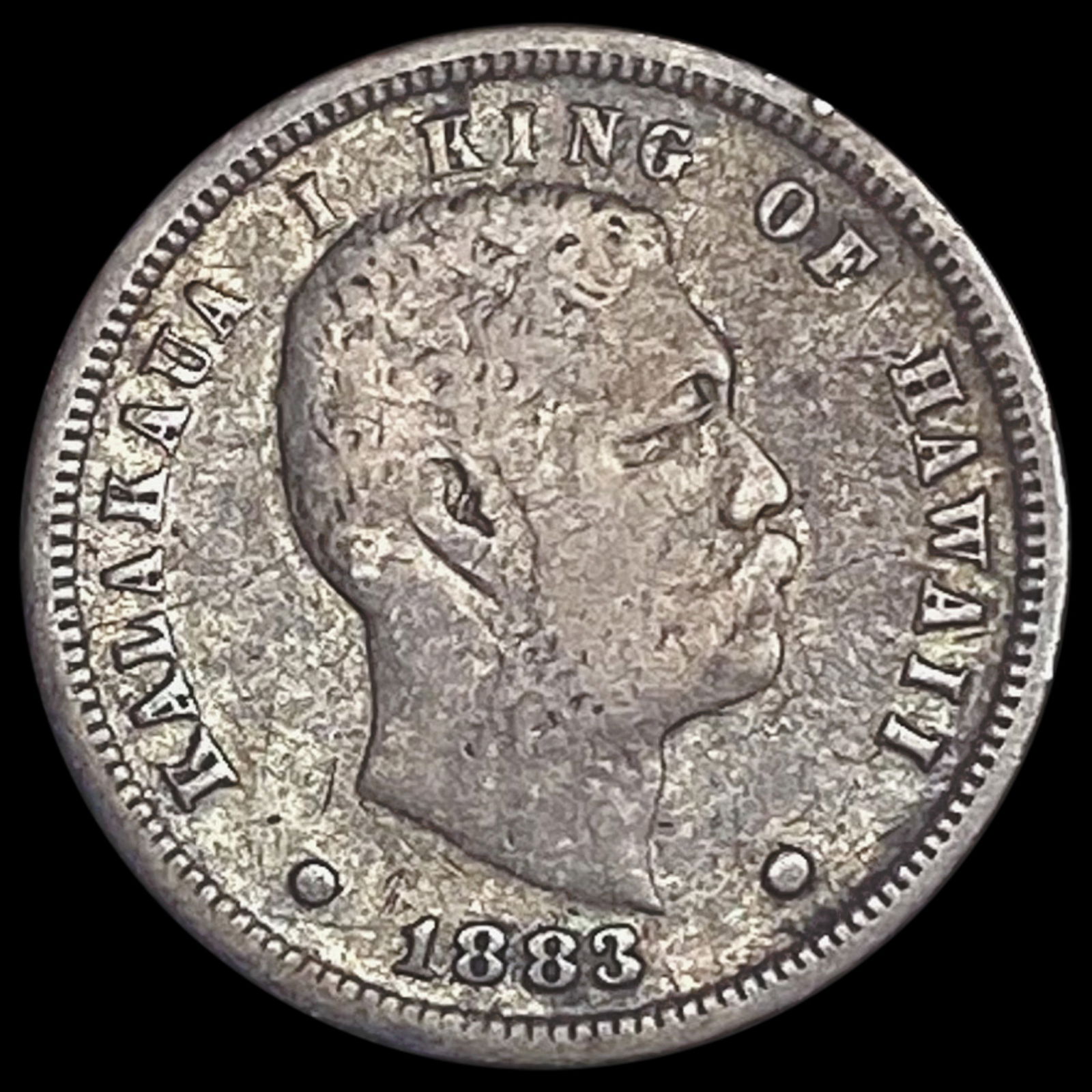 1883 Hawaii Dime LIGHTLY CIRCULATED (1 of 2)