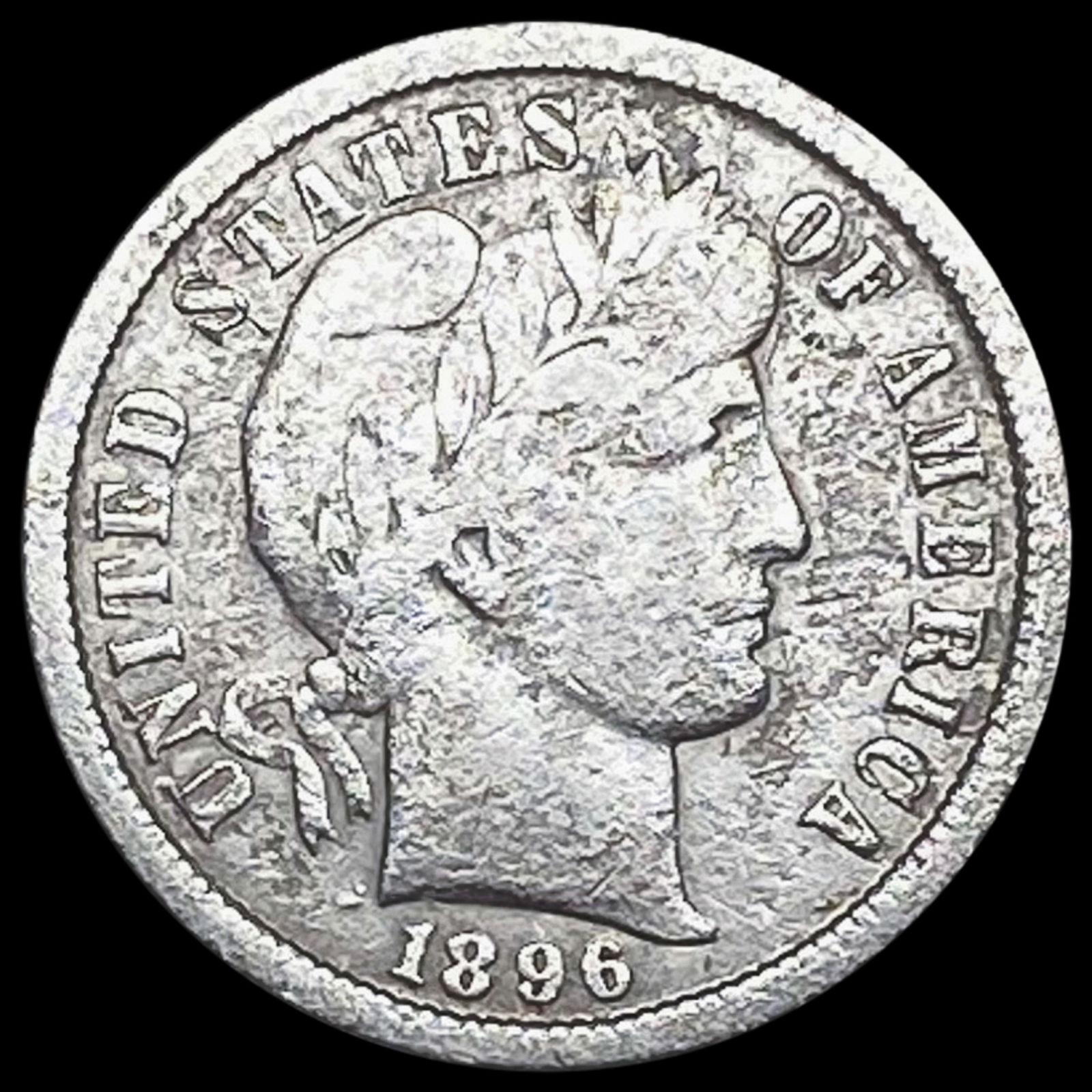 1896-S Barber Dime LIGHTLY CIRCULATED (1 of 2)