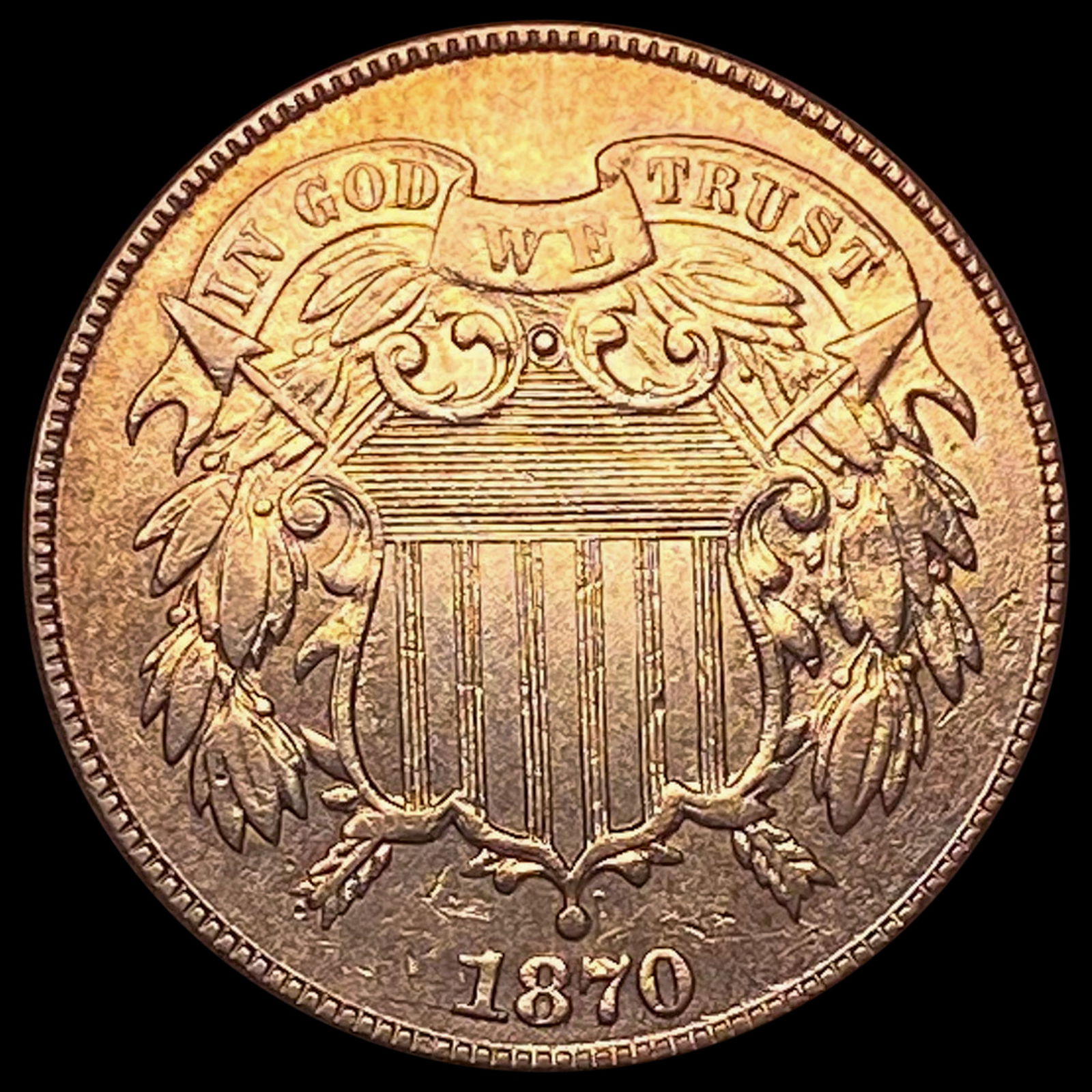 1870 Two-Cent Piece UNCIRCULATED (1 of 2)