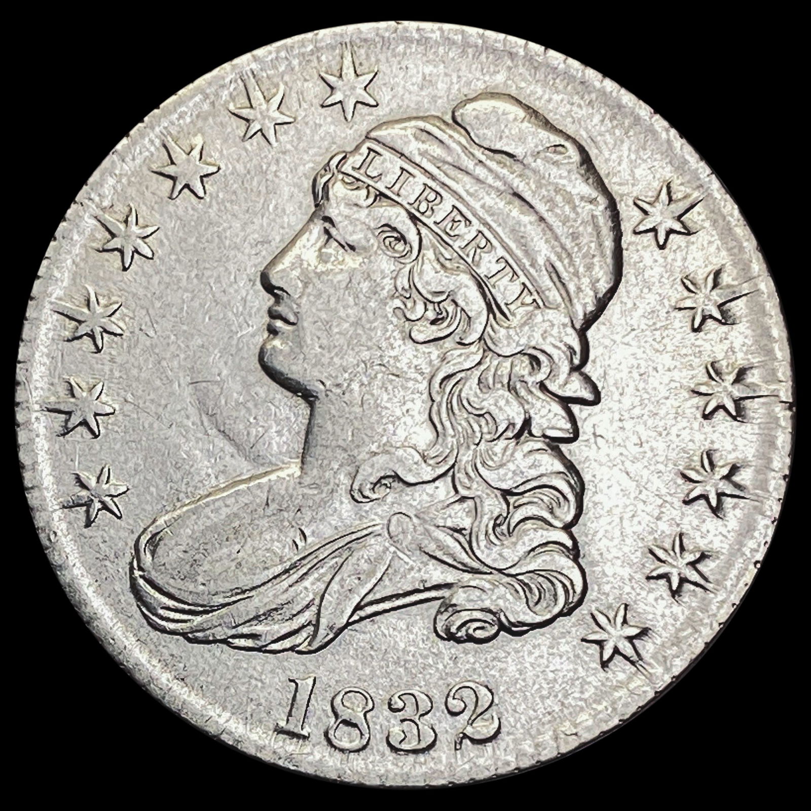 1832 Capped Bust Half Dollar LIGHTLY CIRCULATED (1 of 2)