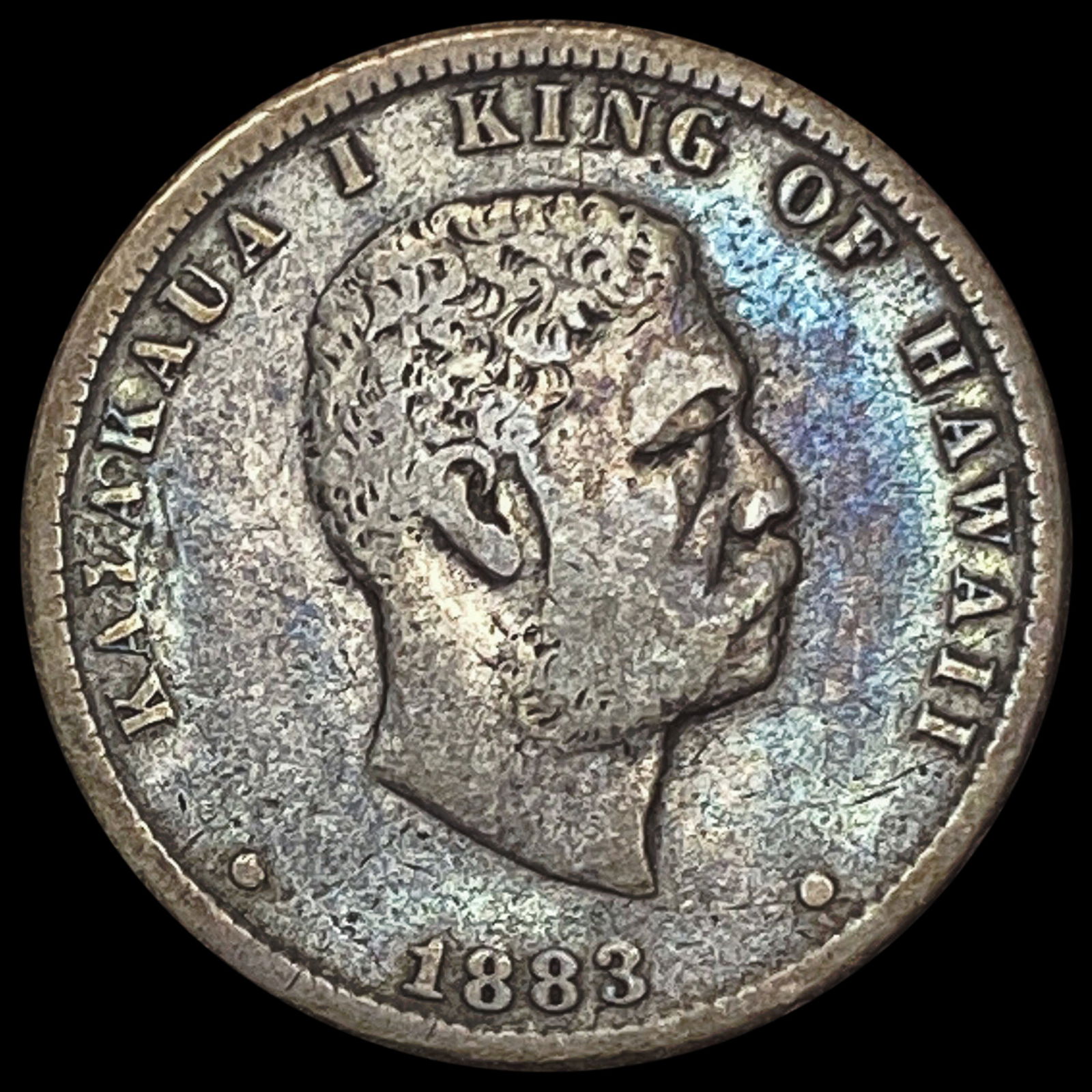 1883 Hawaii Quarter Dollar NICELY CIRCULATED (1 of 2)