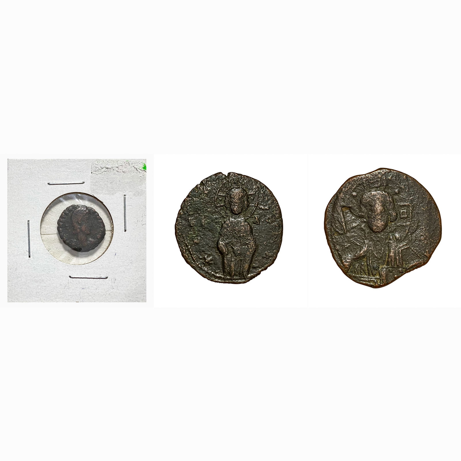 300-1200 AD Ancient Roman Coinage Lot [3 Coins]: 300-1200 AD Ancient Roman Coinage Lot [3 Coins]
