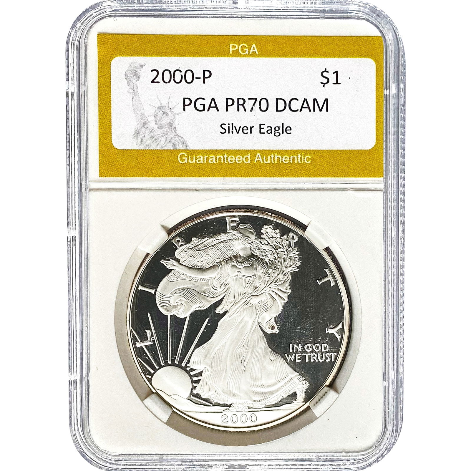 2000-P Silver Eagle PGA PR70 DCAM (1 of 2)
