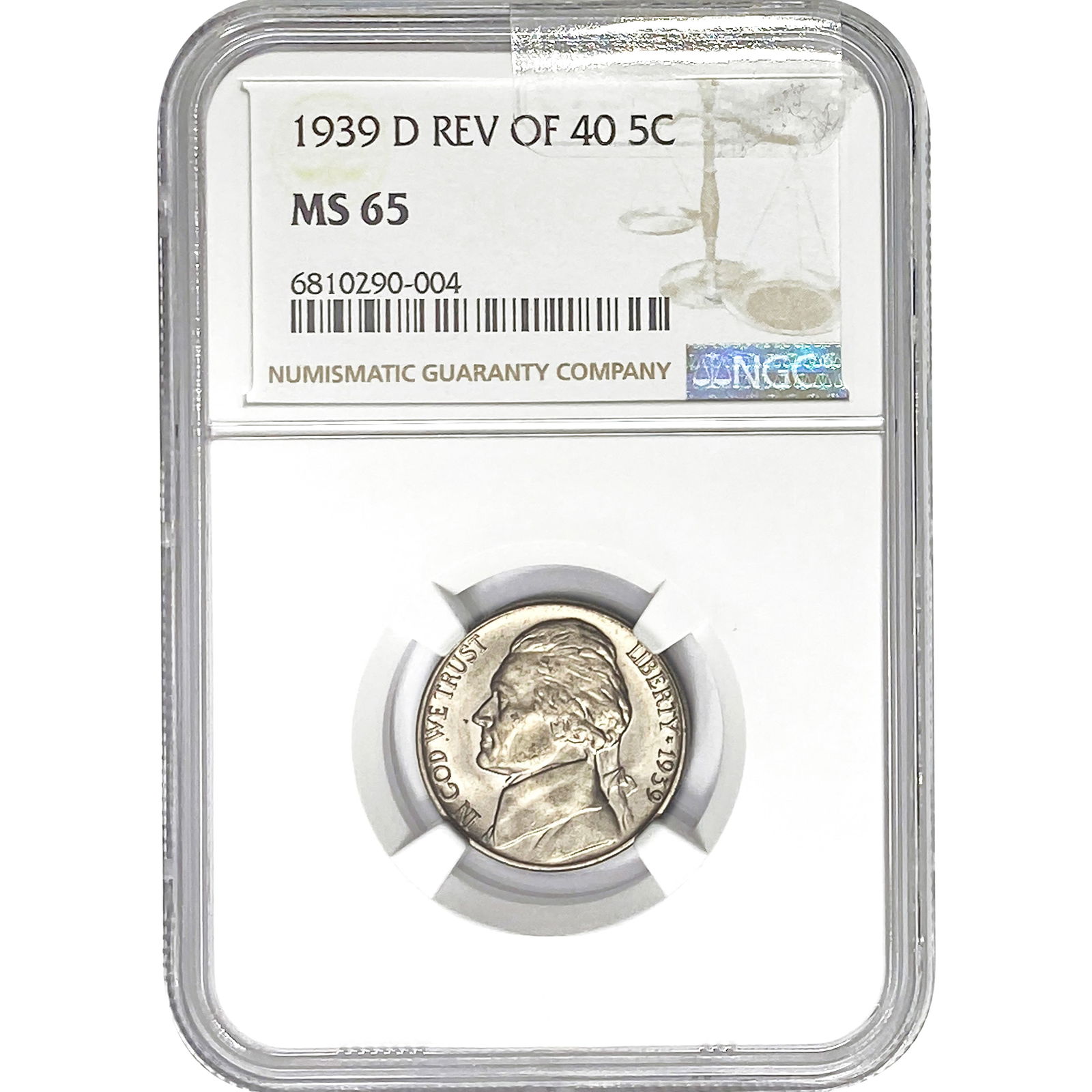 1939-D Rev of 40 5C NGC MS65 (1 of 2)