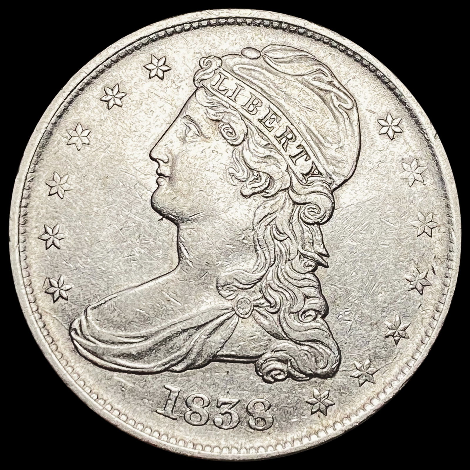 1838 Capped Bust Half Dollar UNCIRCULATED (1 of 2)
