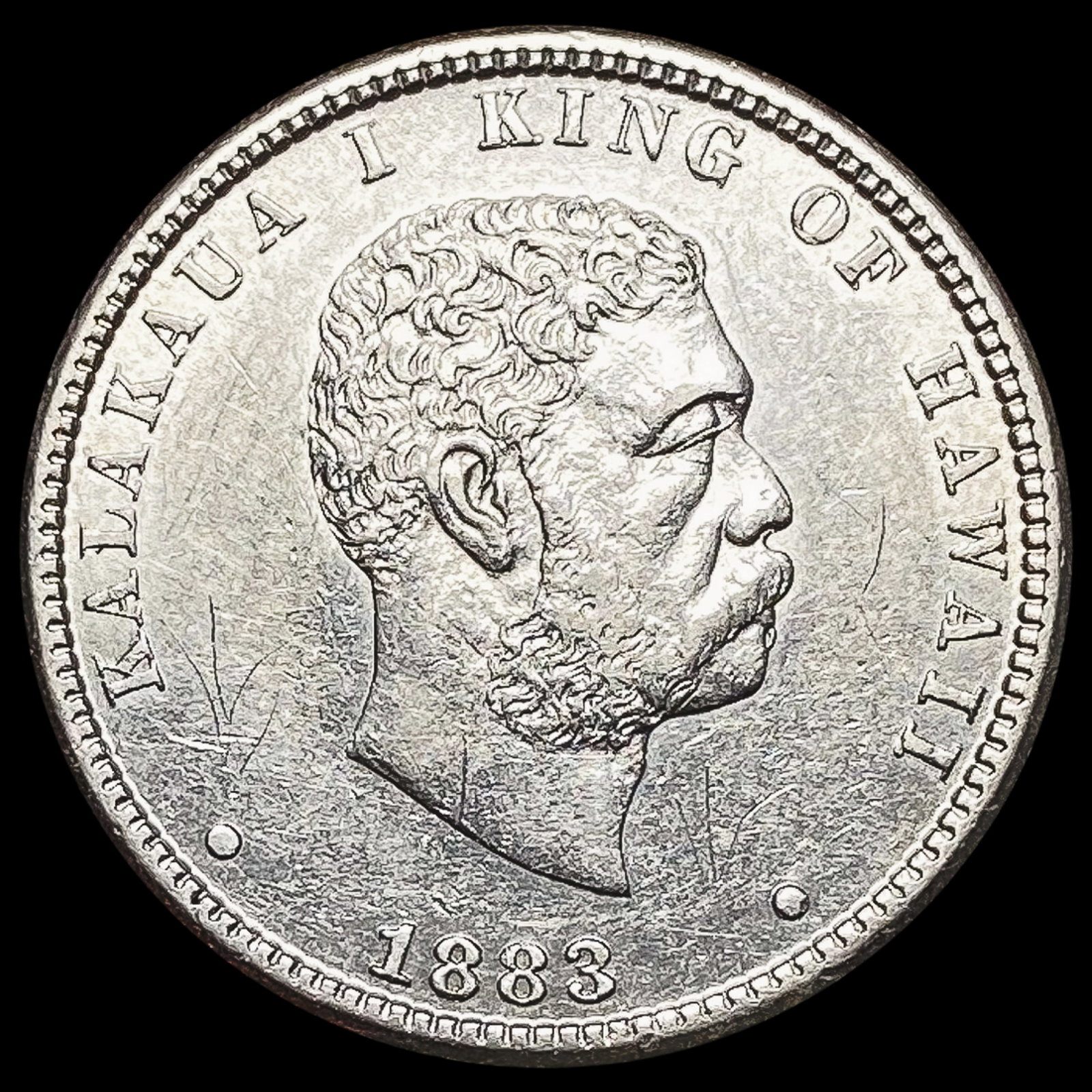 1883 Hawaii Quarter Dollar UNCIRCULATED: 1883 Hawaii Quarter Dollar UNCIRCULATED