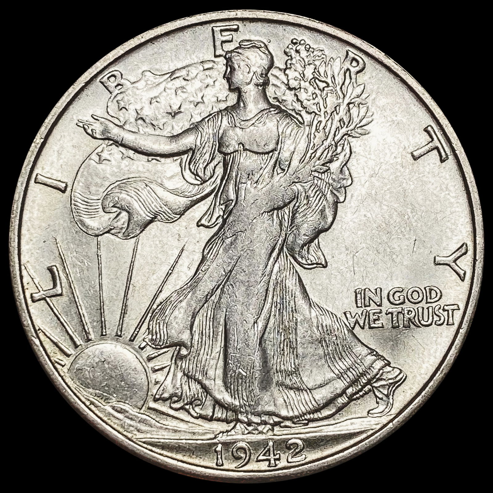 1942-S Walking Liberty Half Dollar UNCIRCULATED (1 of 2)