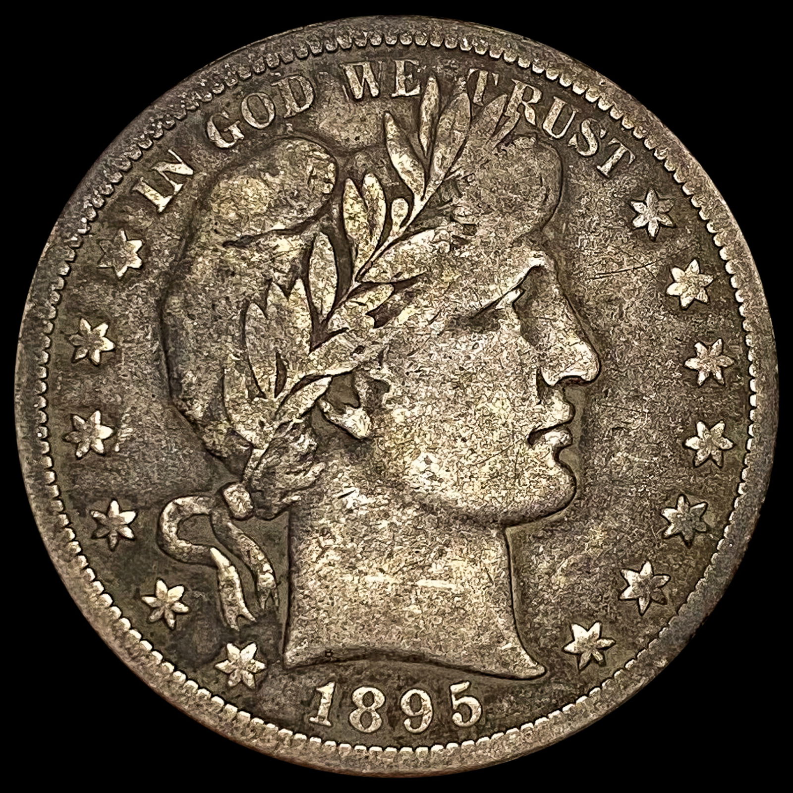 1895-S Barber Half Dollar NICELY CIRCULATED (1 of 2)