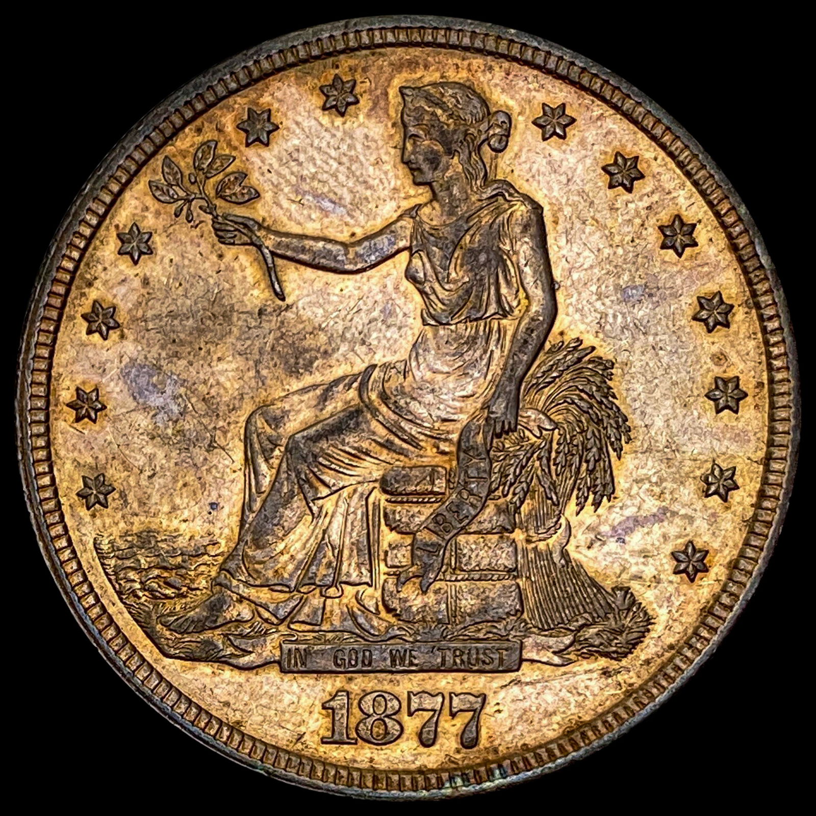 1877 Trade Dollar CLOSELY UNCIRCULATED (1 of 2)