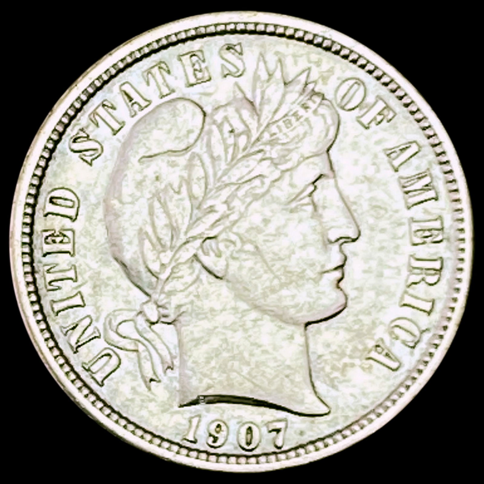 1907-S Barber Dime UNCIRCULATED (1 of 2)