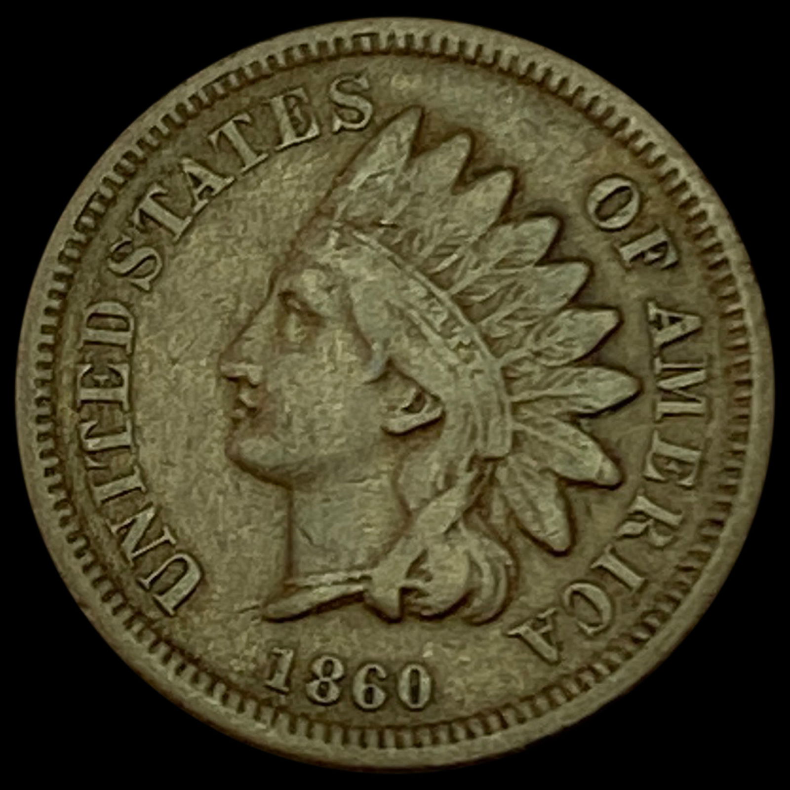 1860 Indian Head Cent CLOSELY UNCIRCULATED (1 of 2)