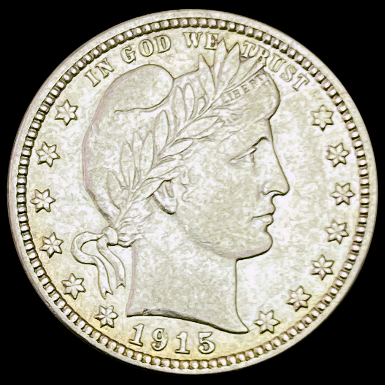 1915-D Barber Quarter CLOSELY UNCIRCULATED (1 of 2)