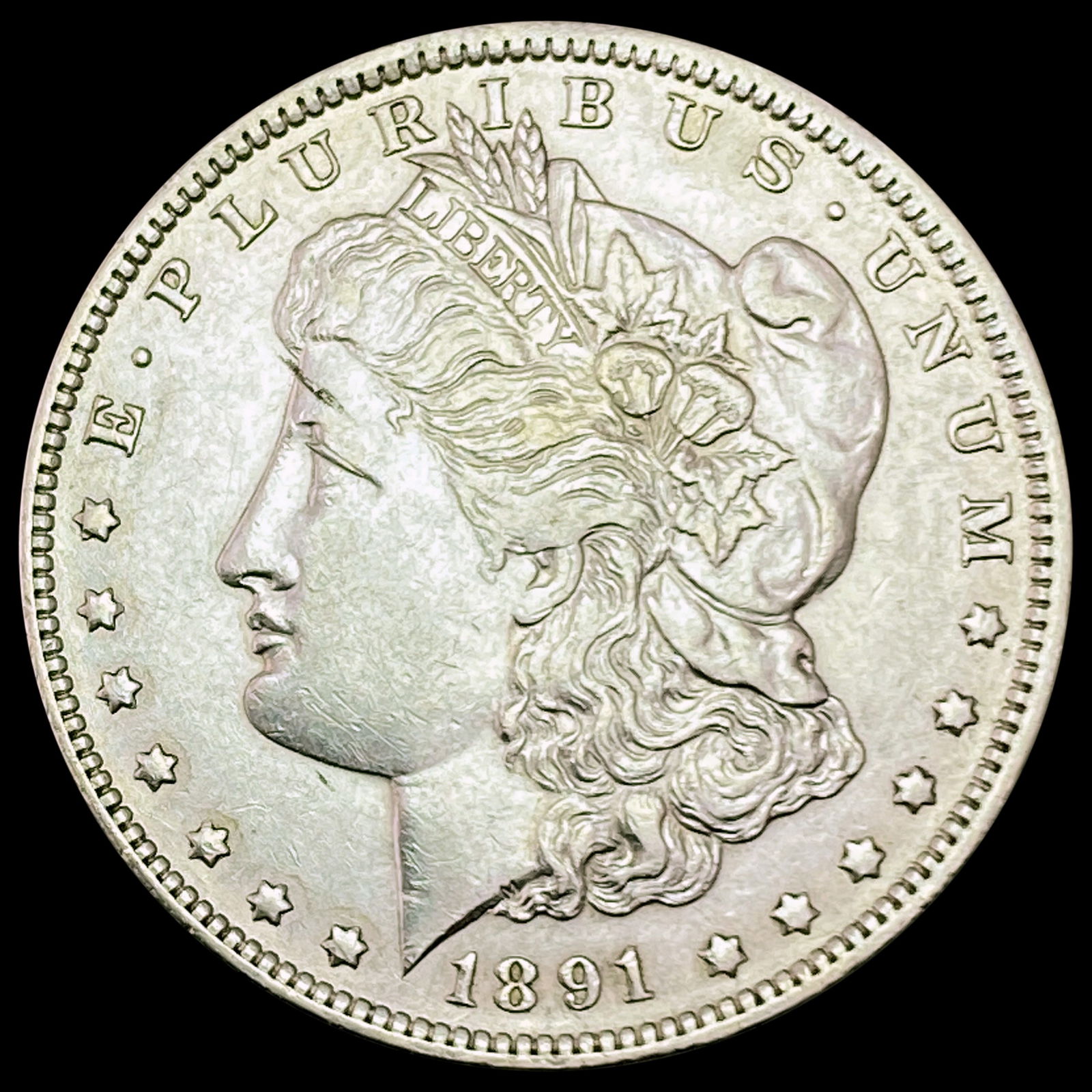 1891-CC Morgan Silver Dollar CLOSELY UNCIRCULATED (1 of 2)