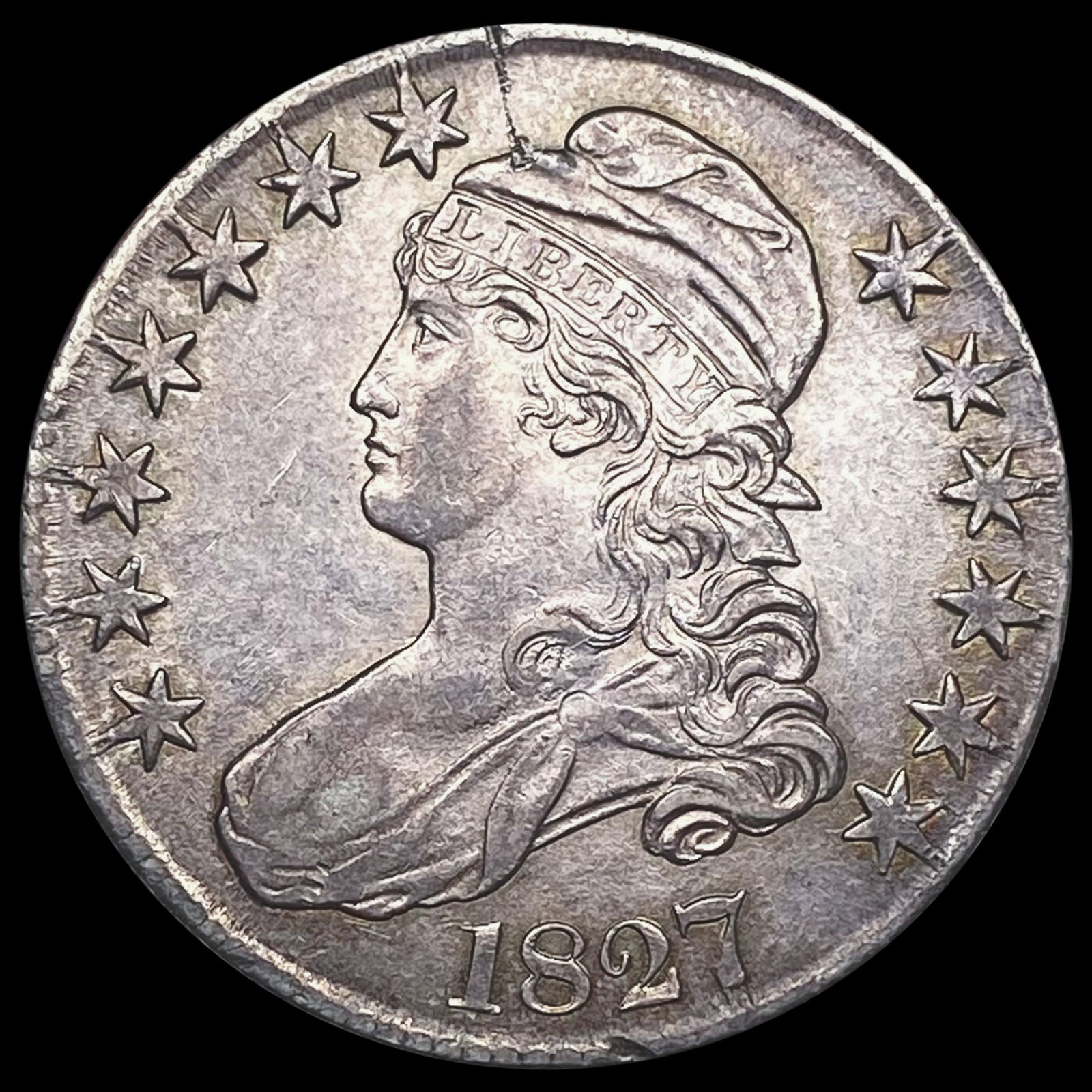 1827 Capped Bust Half Dollar CLOSELY UNCIRCULATED (1 of 2)