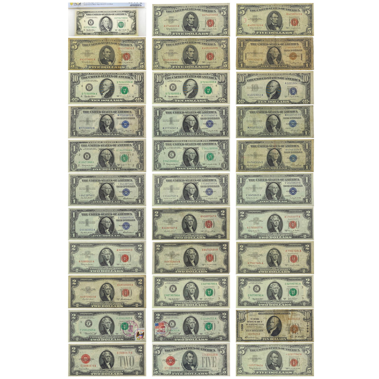 1929-1995 $193 Face Varied Date and Denom US Currency Lot [29 Notes] PCGS MS66 PPQ (1 of 2)