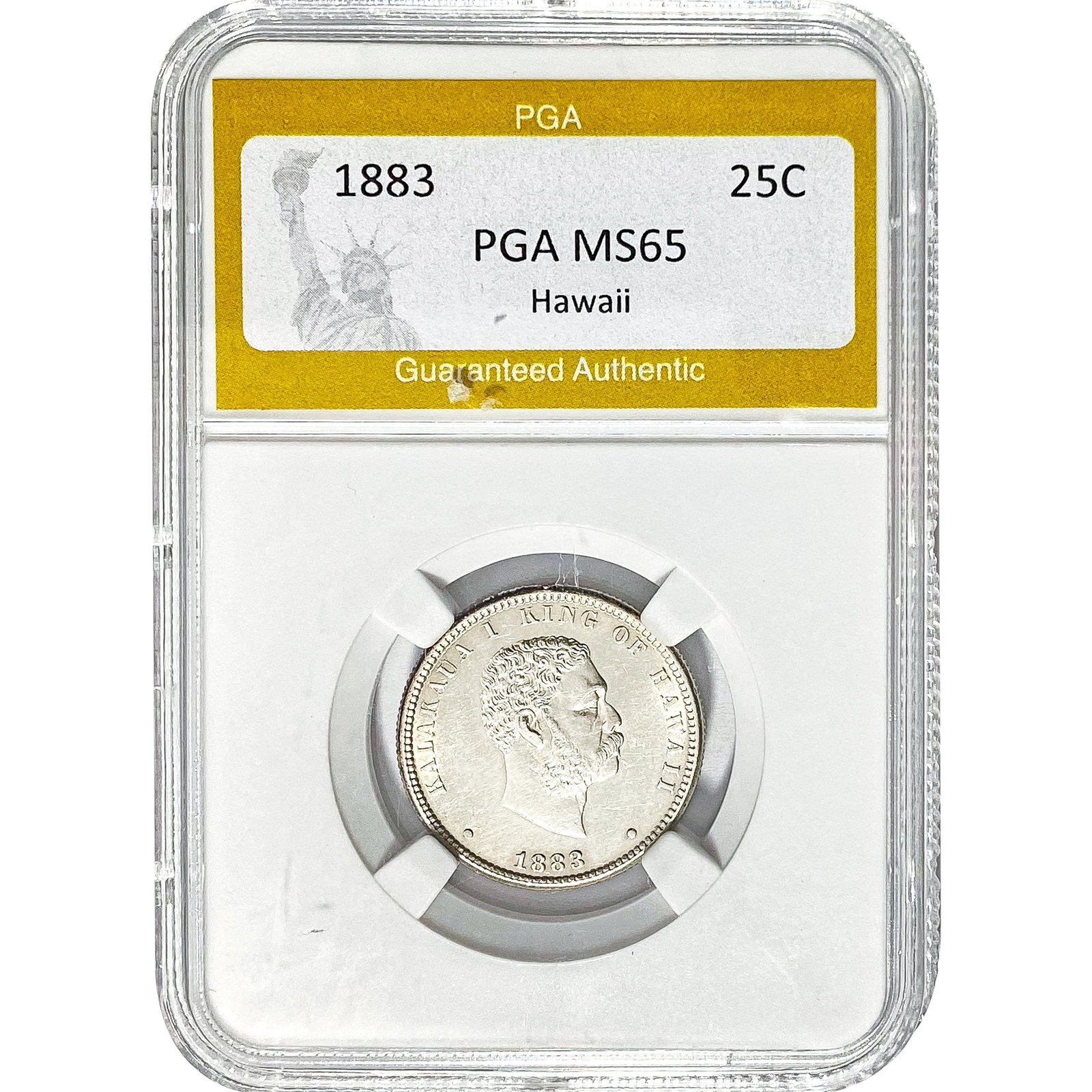 1883 Hawaii Quarter PGA MS65: 1883 Hawaii Quarter PGA MS65
