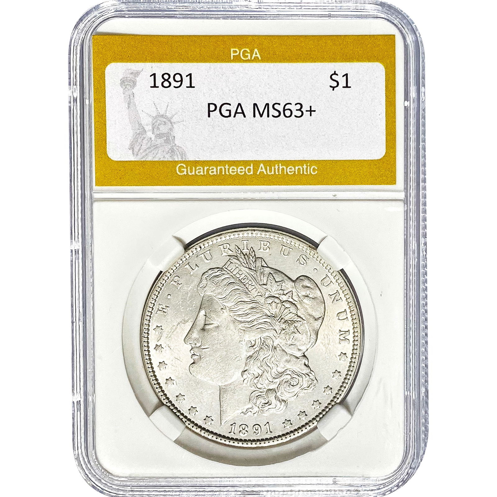 1891 Morgan Silver Dollar PGA MS63+ (1 of 2)