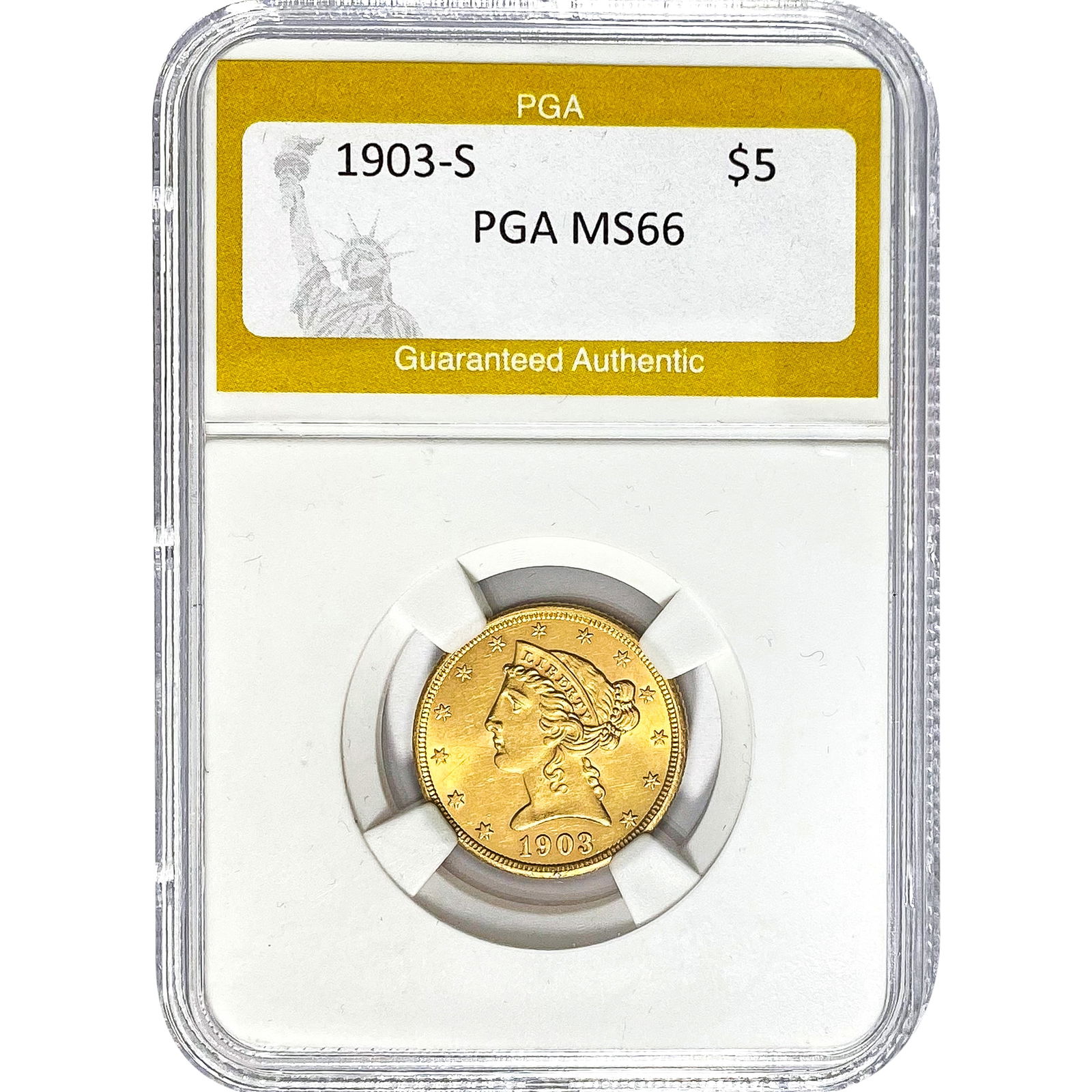 1903-S $5 Liberty Head Half Eagle PGA MS (1 of 2)