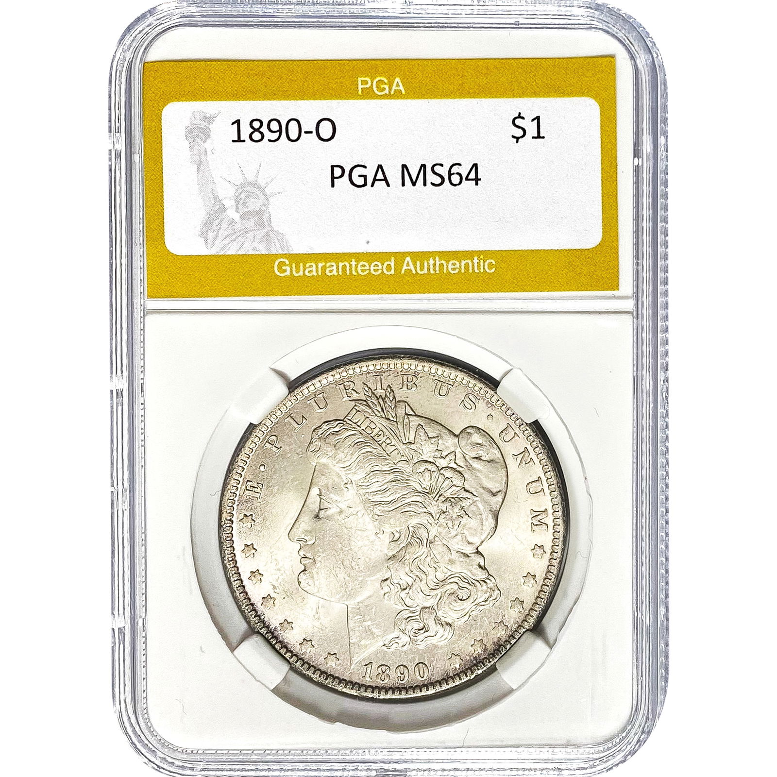 1890-O Morgan Silver Dollar PGA MS64 (1 of 2)