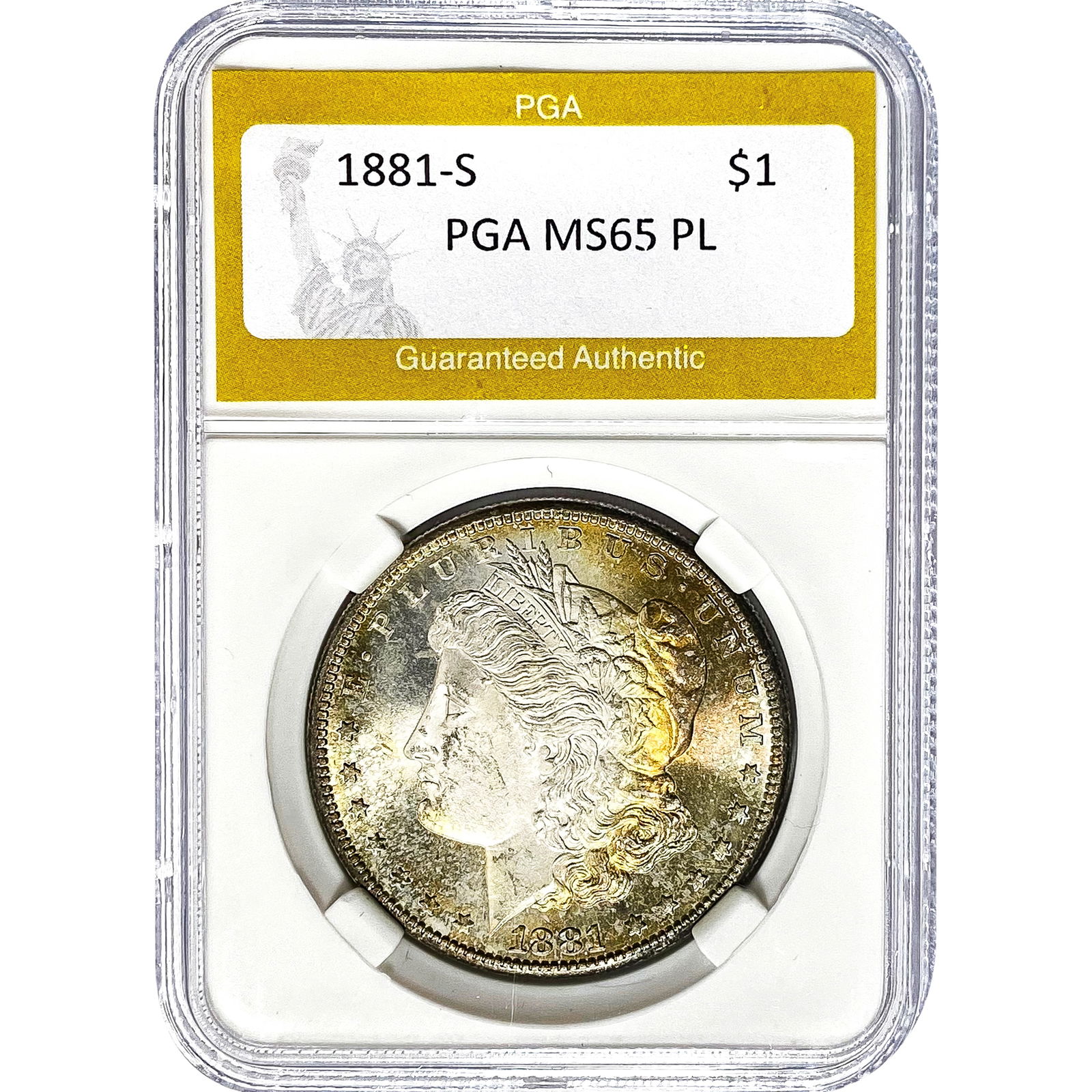 1881-S Morgan Dollar PGA MS65 PL (1 of 2)