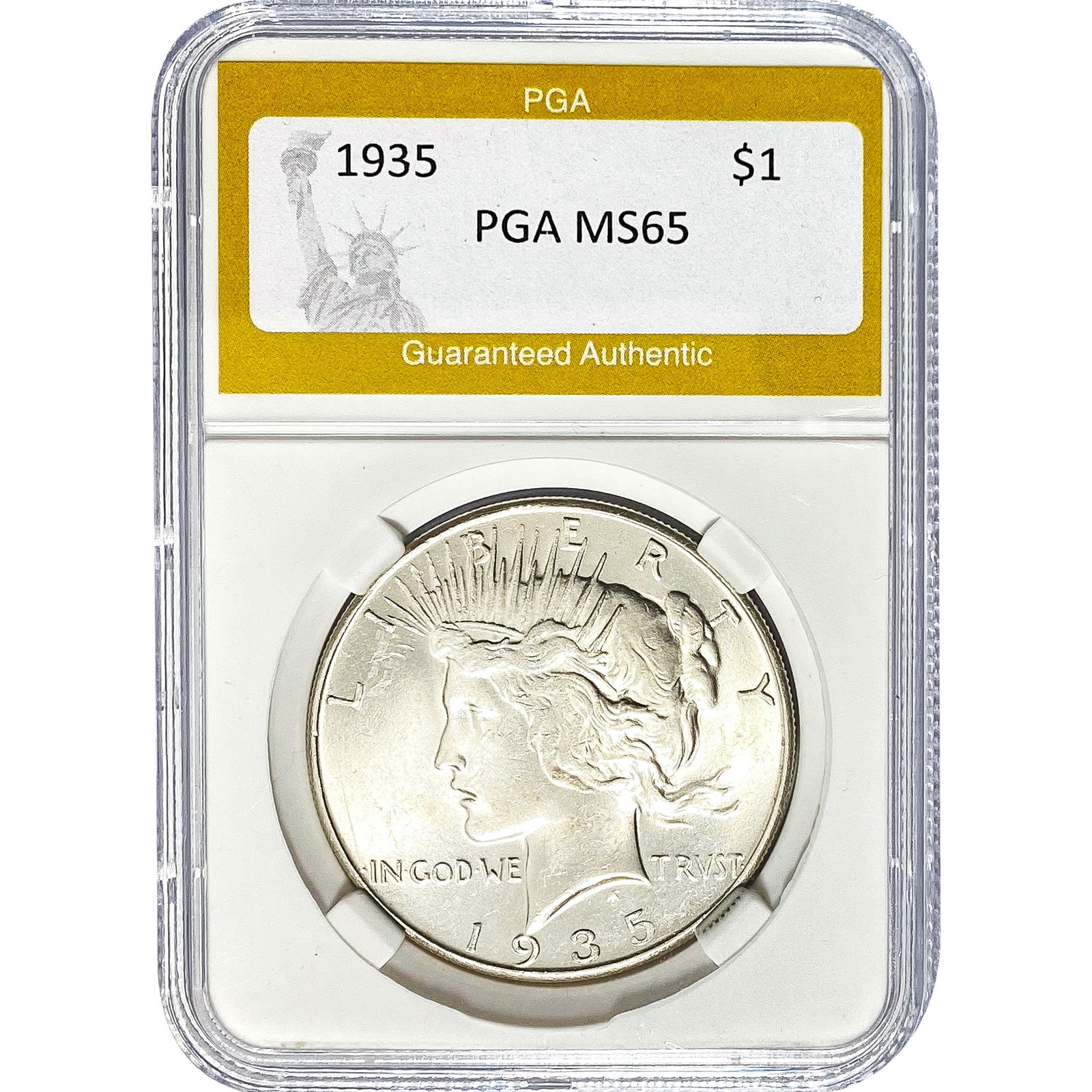 1935 Peace Dollar PGA MS65 (1 of 2)