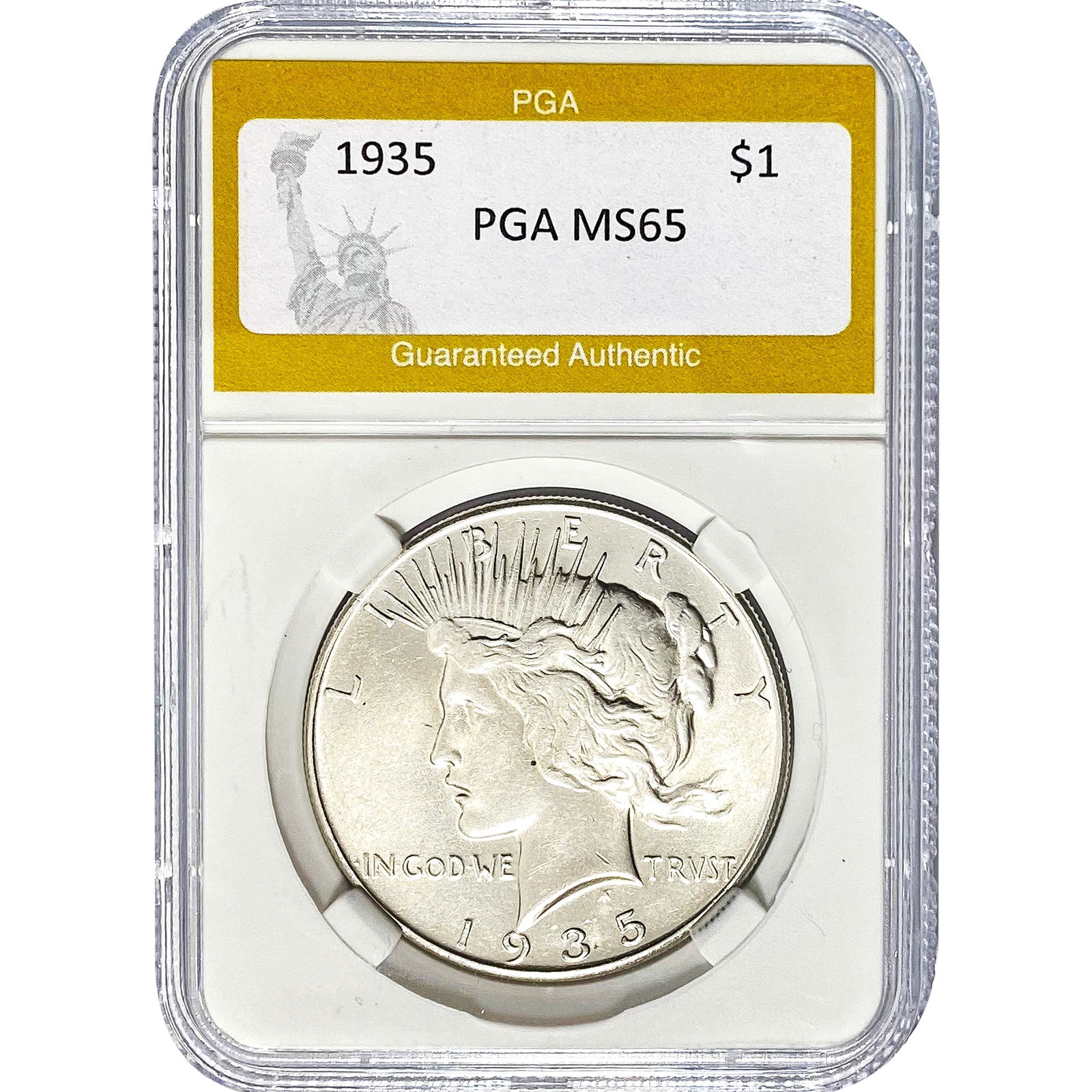 1935 Peace Dollar PGA MS65 (1 of 2)
