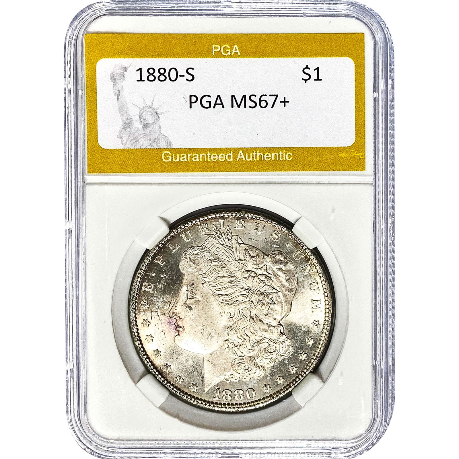 1880-S Morgan Silver Dollar PGA MS67+ (1 of 2)
