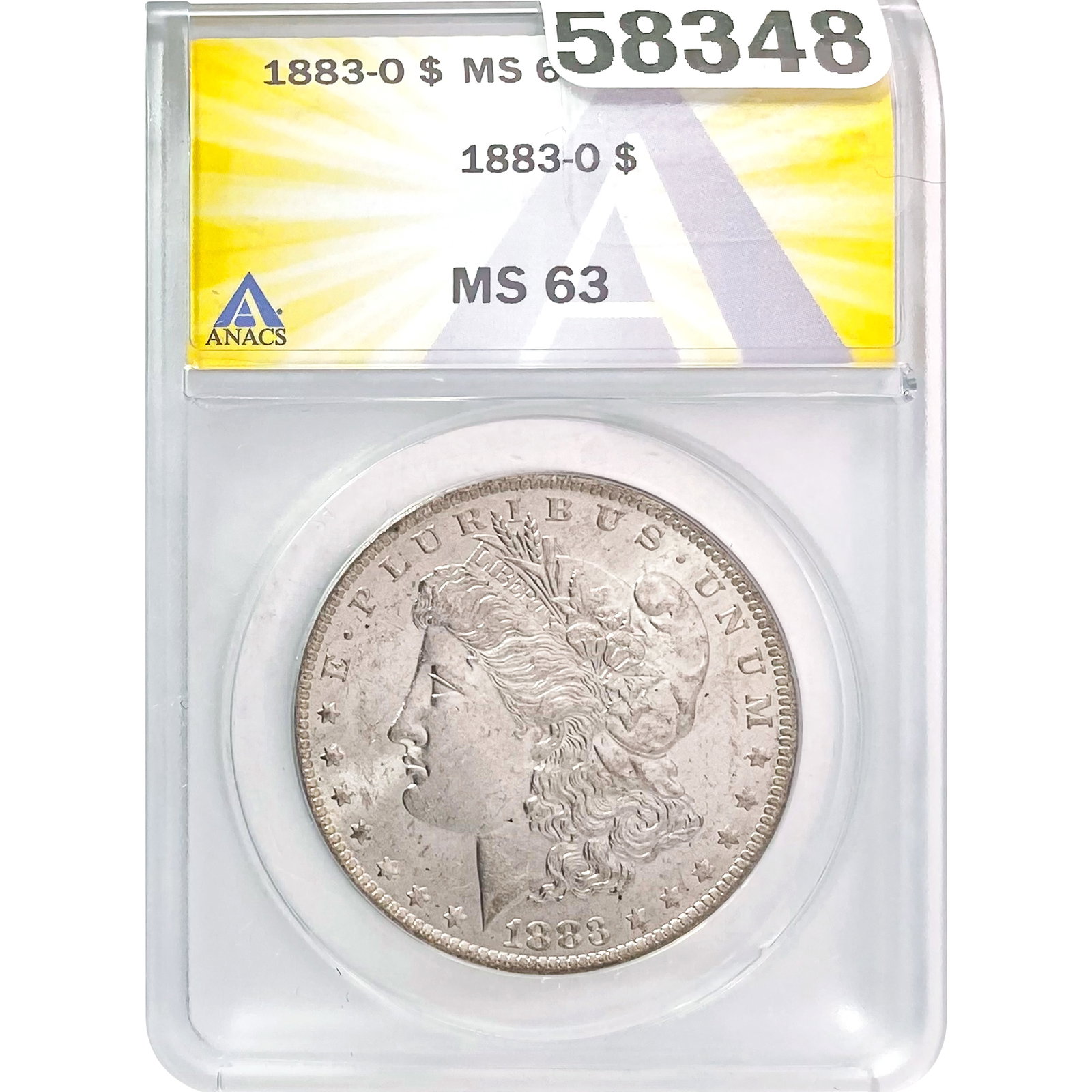 1883-O Morgan Dollar ANACS MS63: 1883-O Morgan Dollar ANACS MS63
