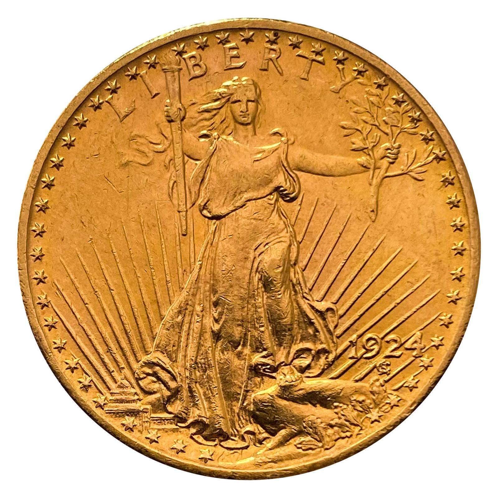 1924 $20 Gold Double Eagle UNCIRCULATED (1 of 2)