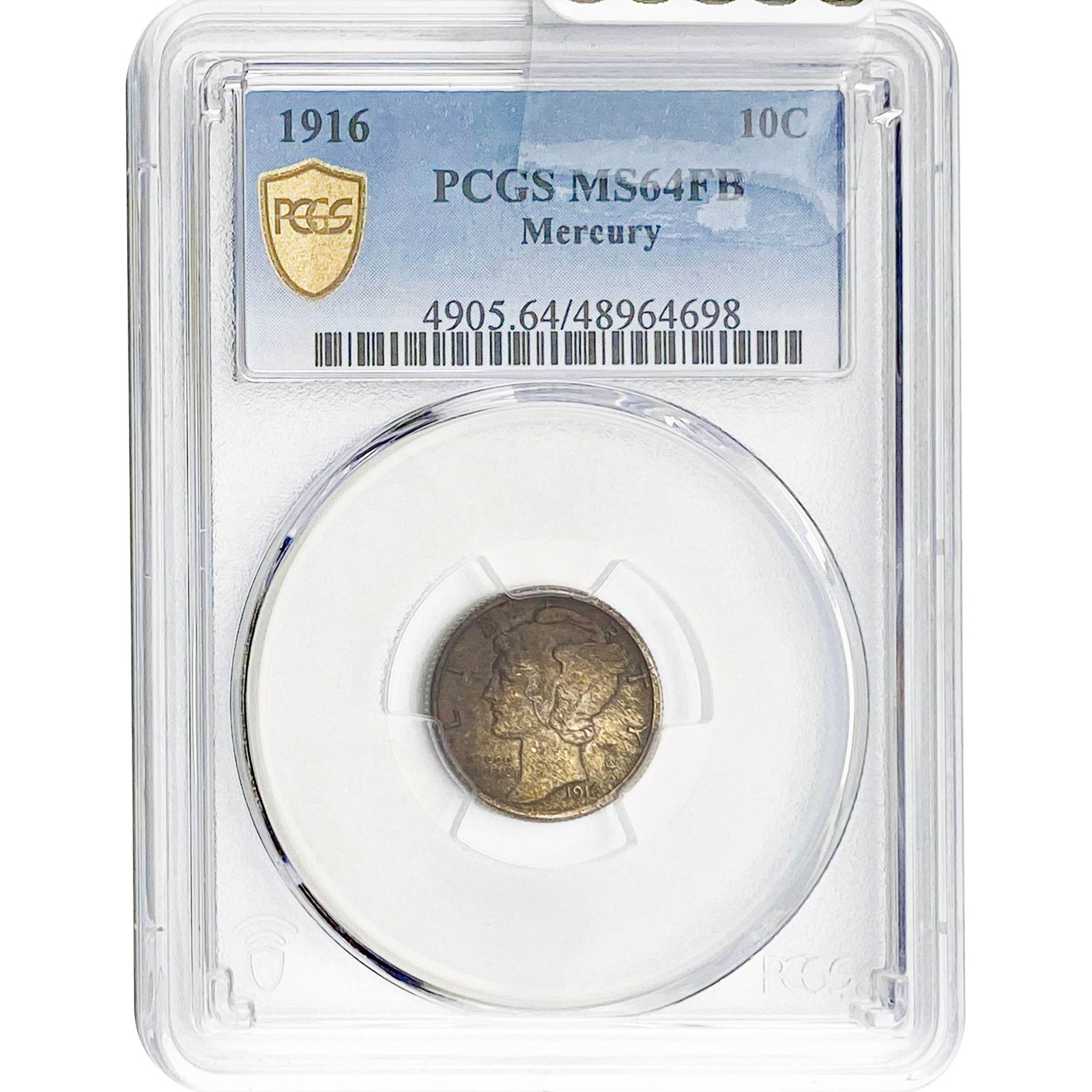 1916 10C Mercury PCGS MS64FB (1 of 2)