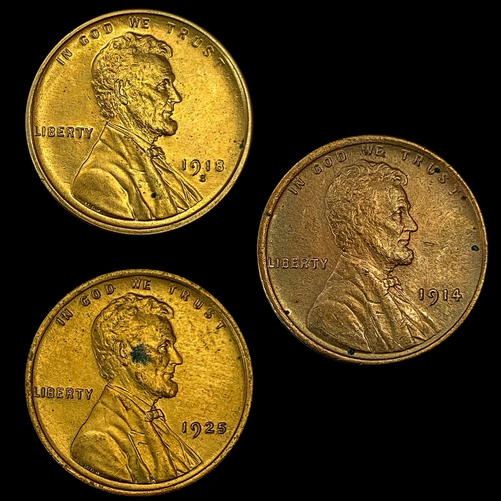 1918 Lincoln Wheat Cent  1914 Lincoln W UNCIRCULATED (1 of 2)