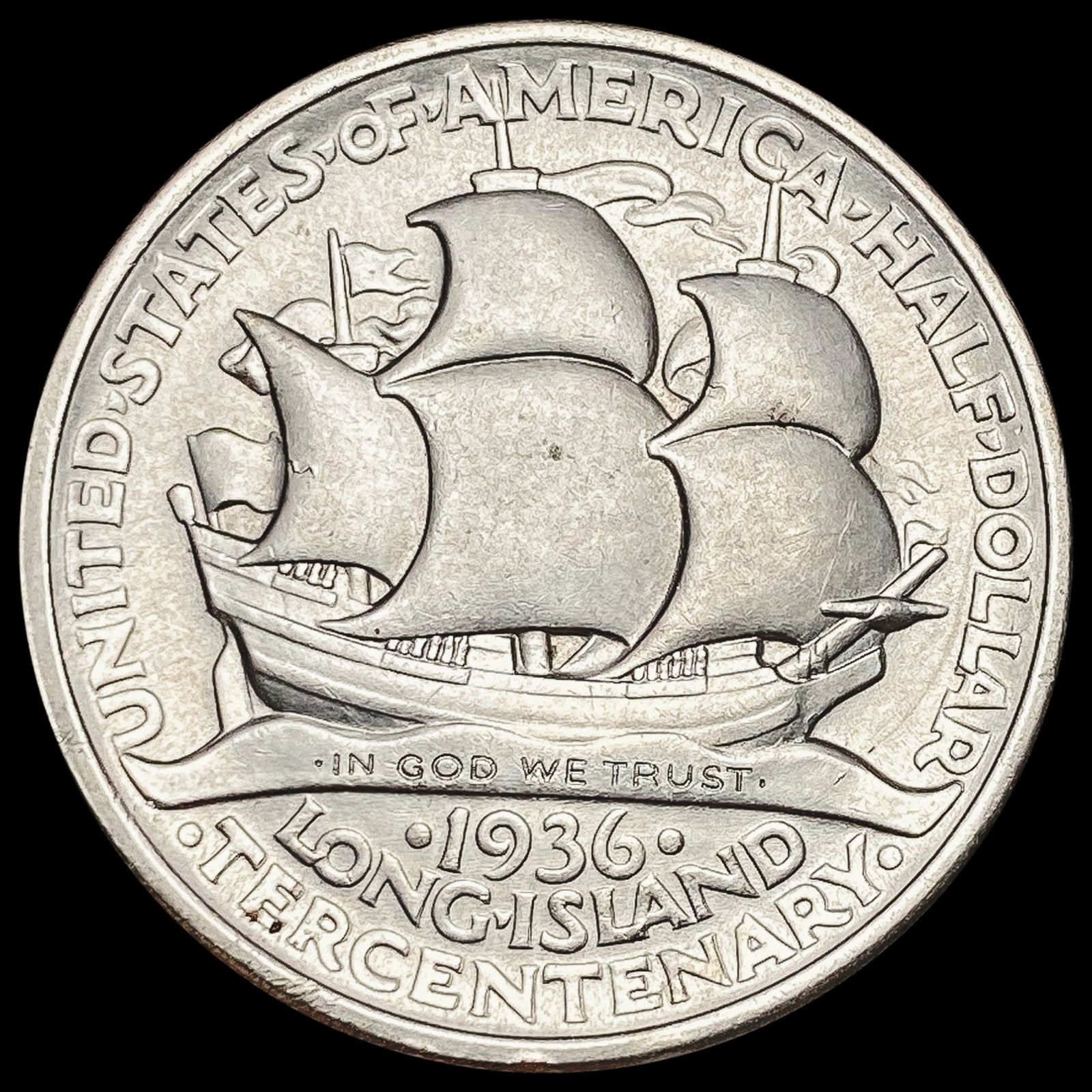 1936 Long Island Tercentenary Half Dolla CHOICE BU (1 of 2)