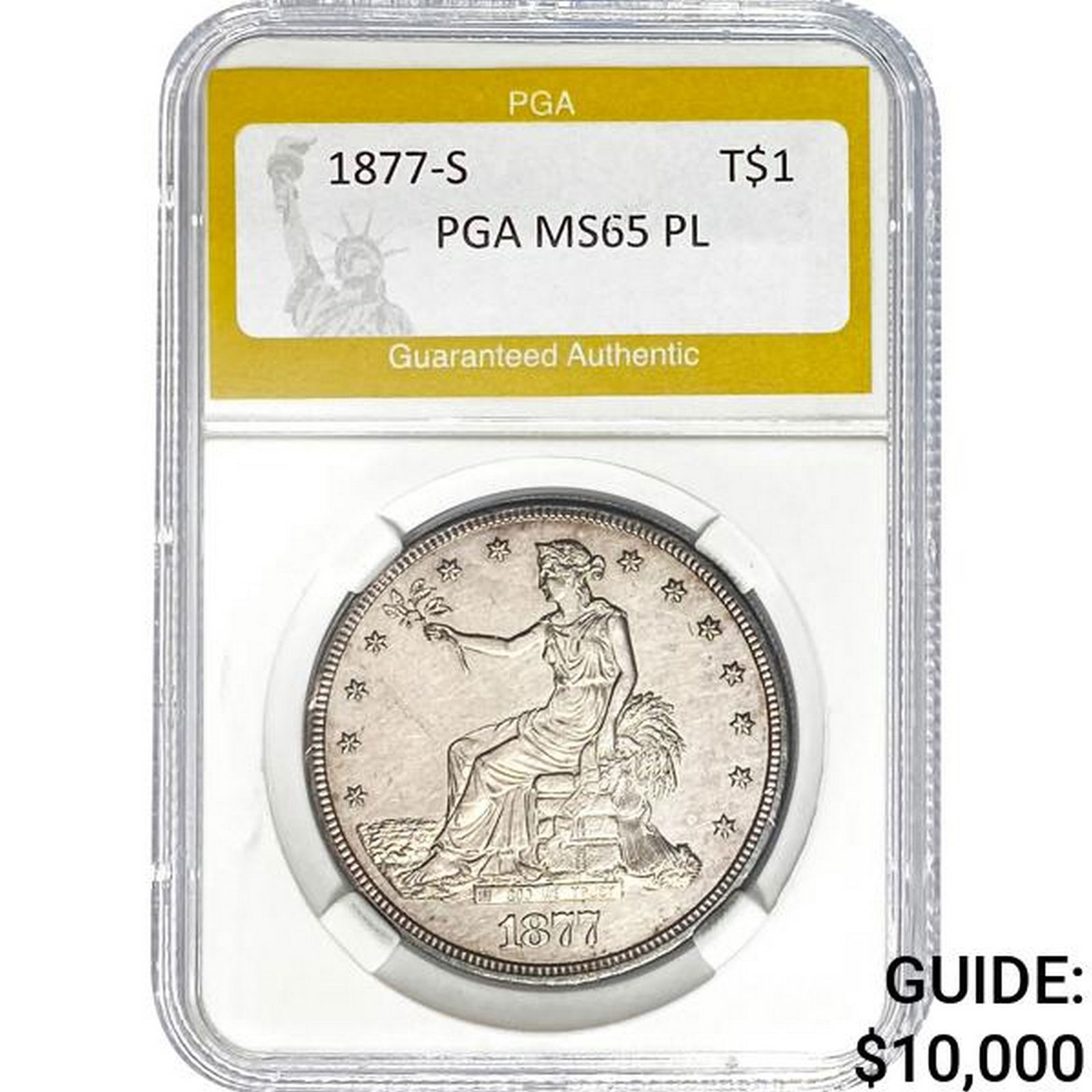 1877-S Trade Dollar PGA MS65 PL (1 of 2)