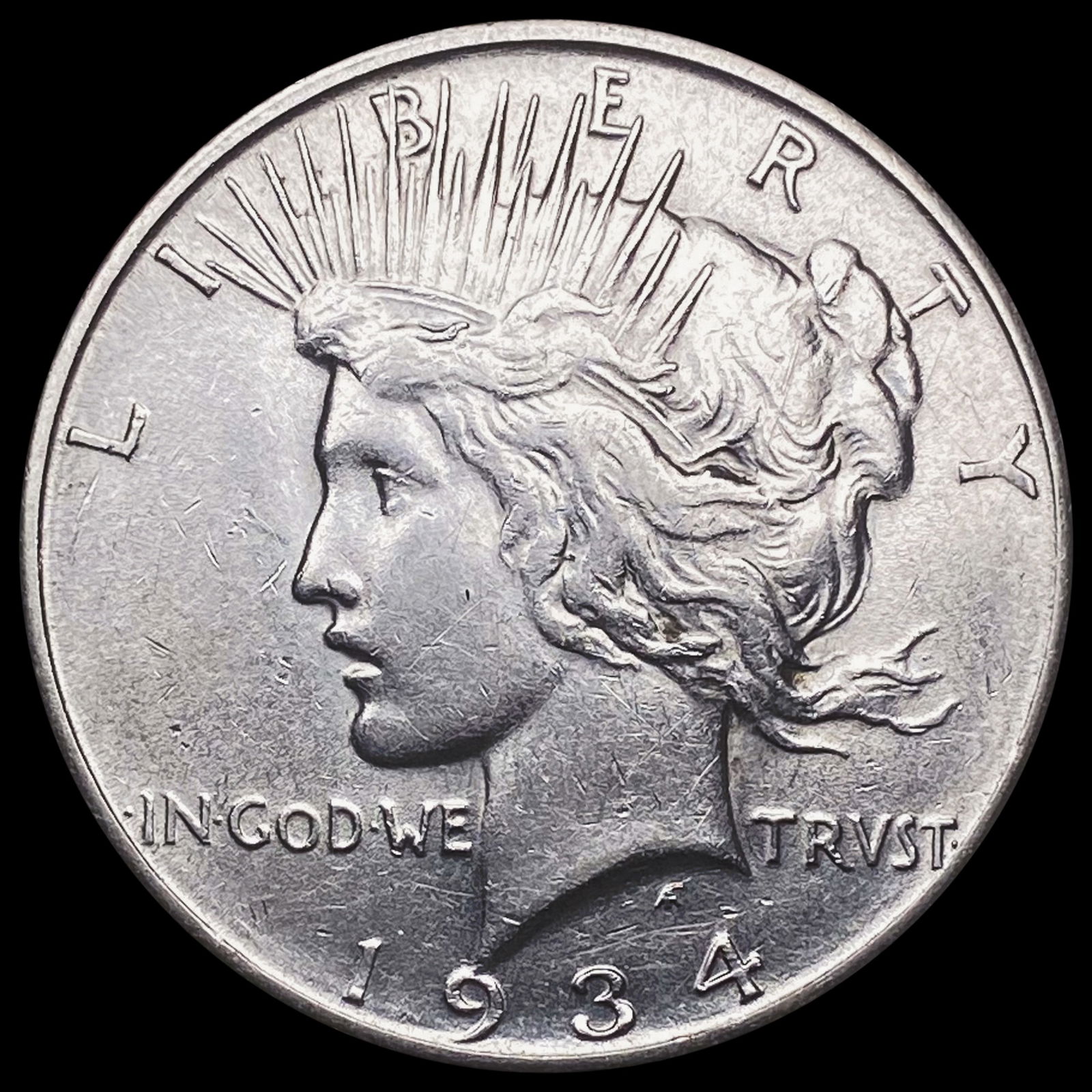 1934 Peace Silver Dollar CLOSELY UNCIRCULATED (1 of 2)