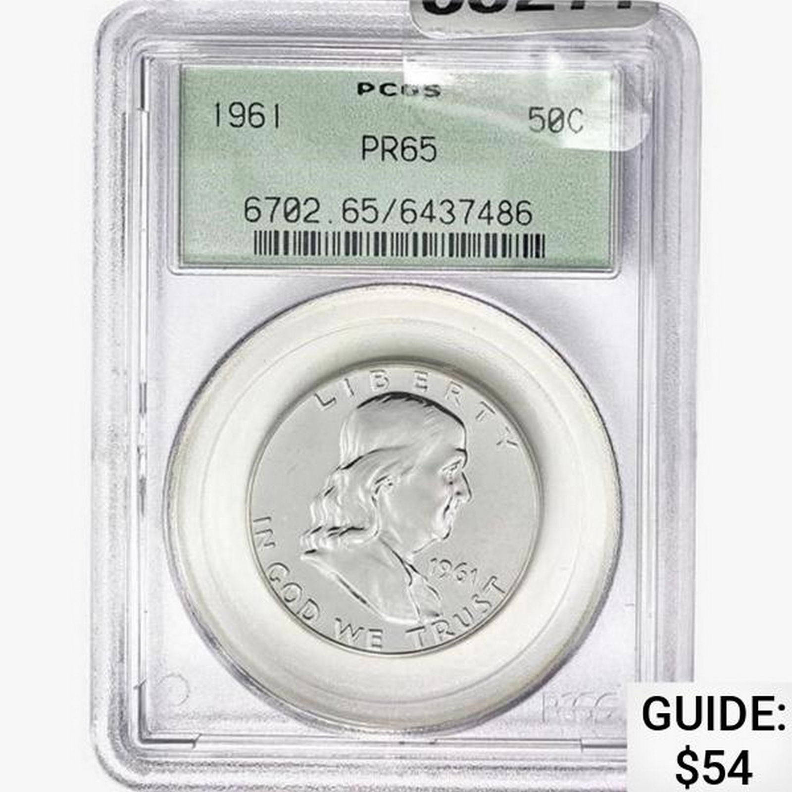 1961 Franklin Half Dollar PCGS PR65 (1 of 2)