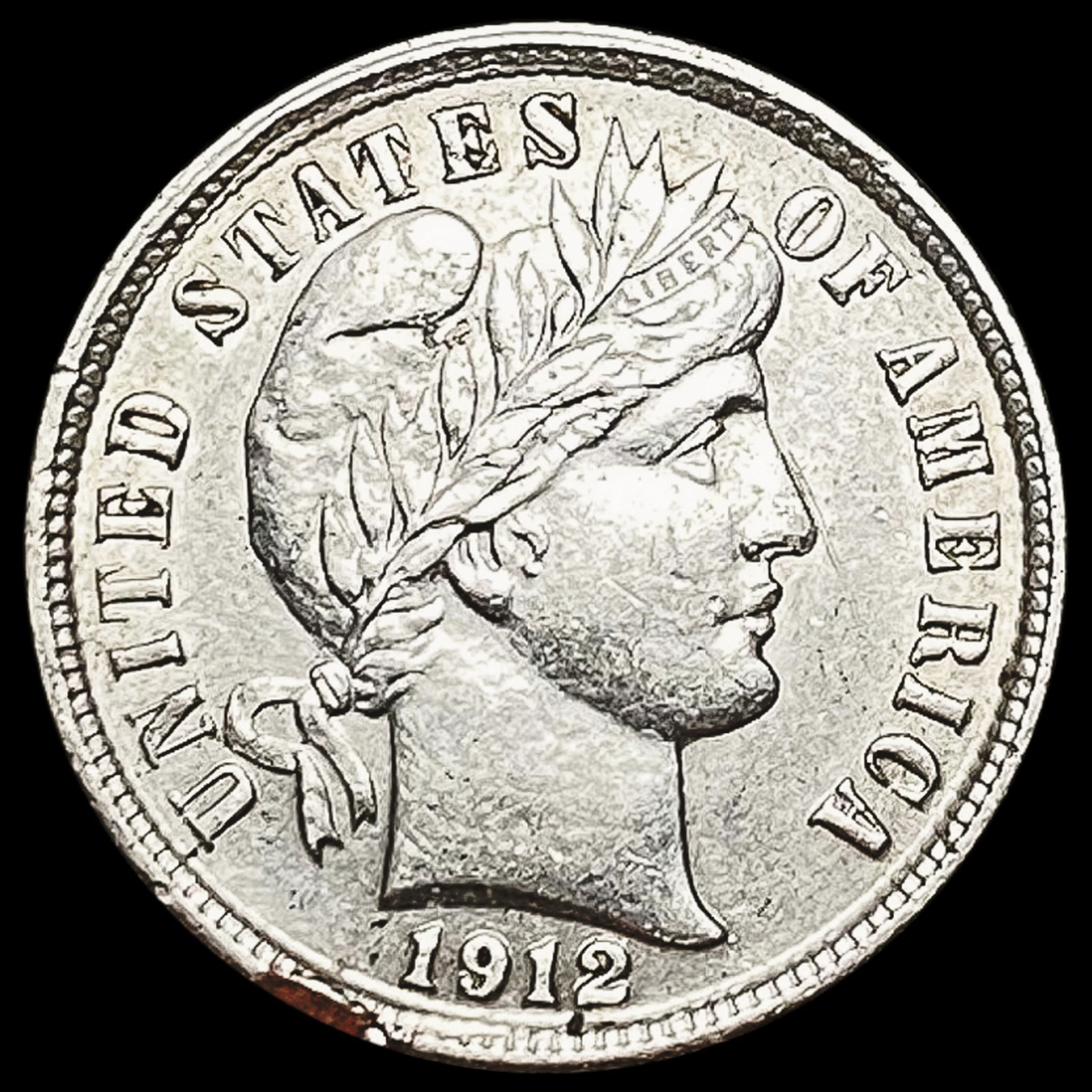 1912-S Barber Dime CHOICE AU (1 of 2)