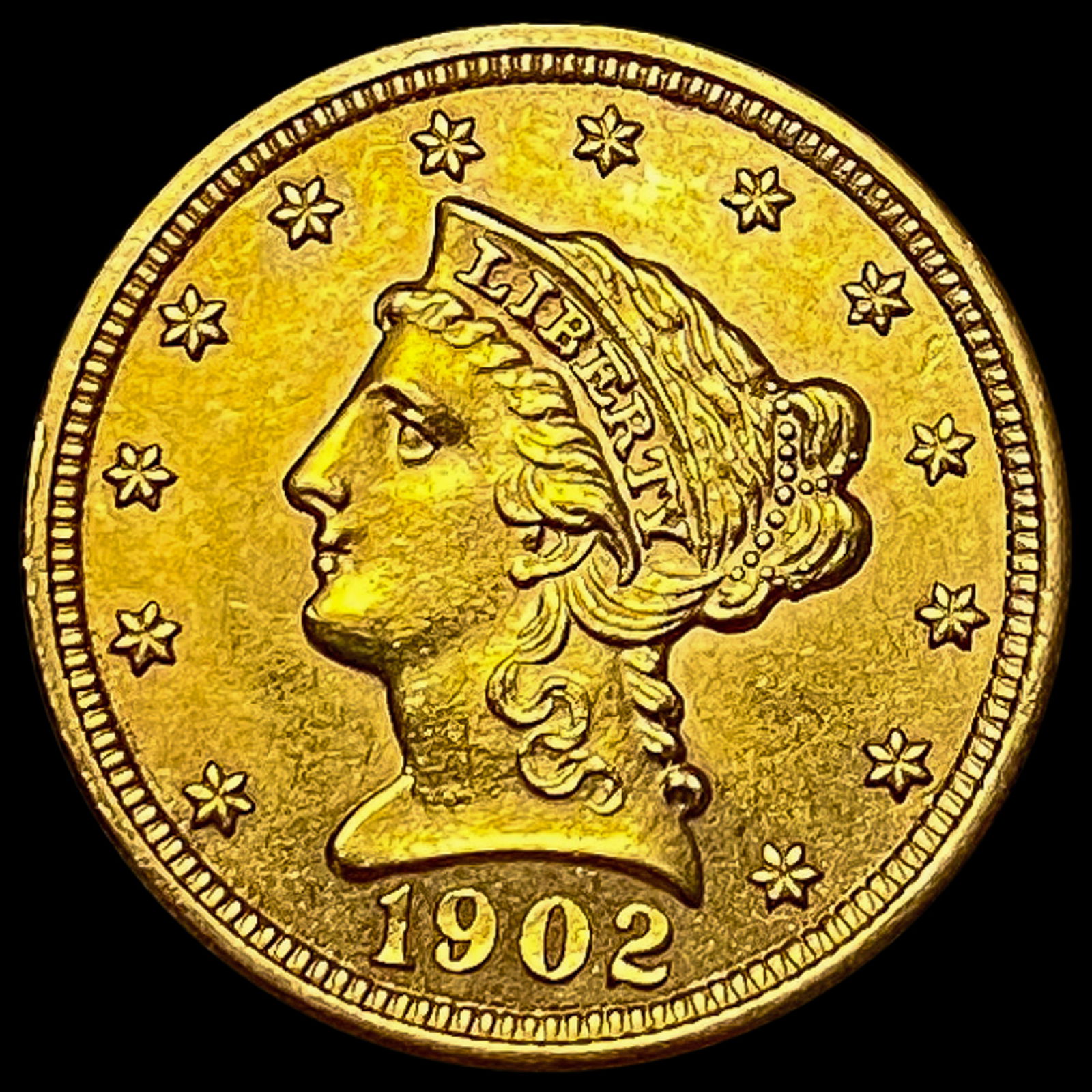 1902 Liberty Head Quarter Eagle UNCIRCULATED (1 of 2)