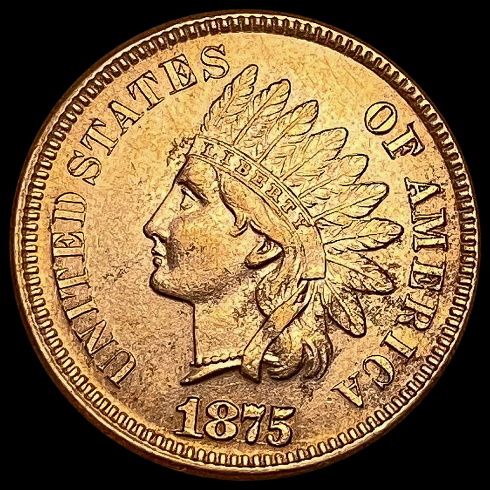 1875 Indian Head Cent UNCIRCULATED (1 of 2)