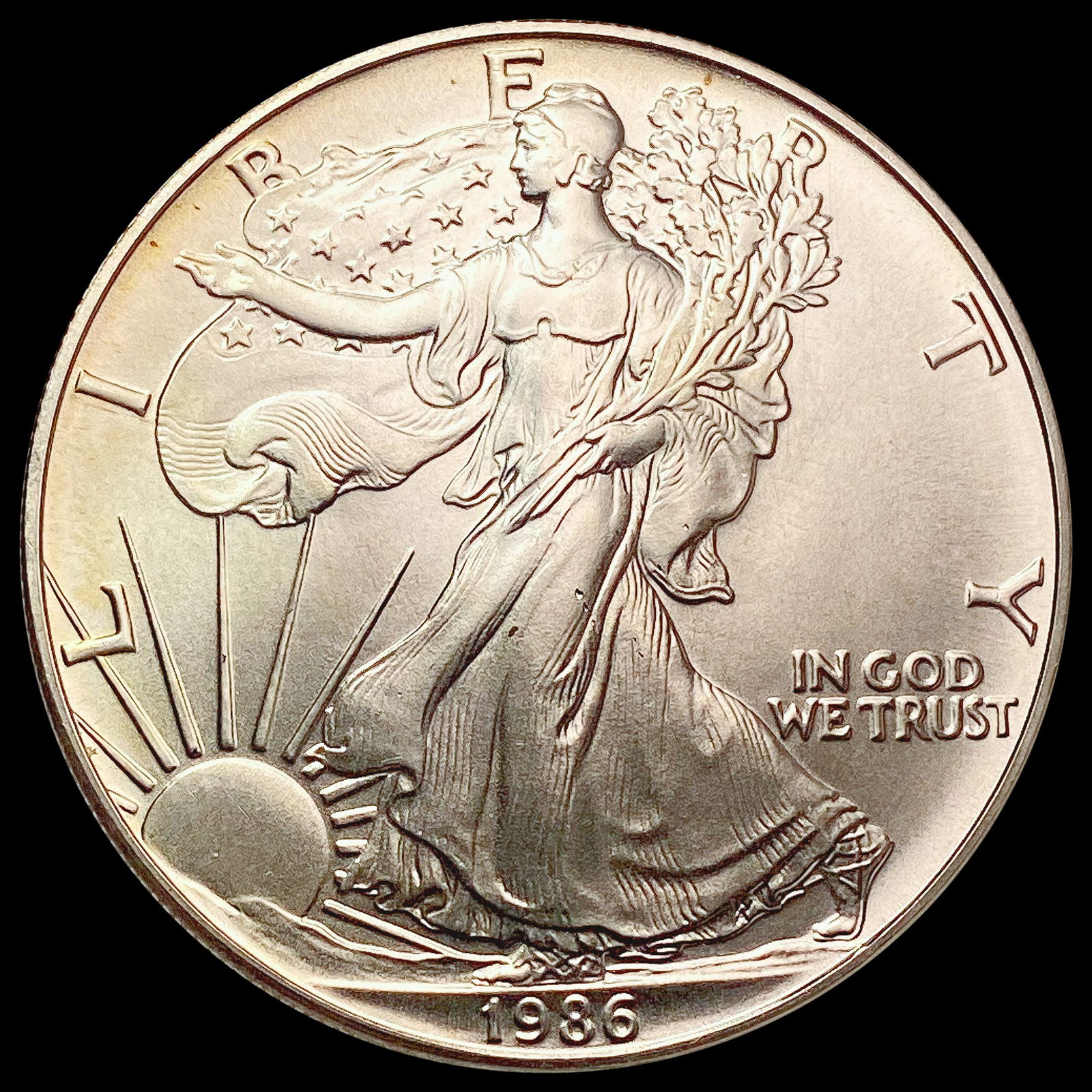 1986 American Silver Eagle SUPERB GEM BU (1 of 2)