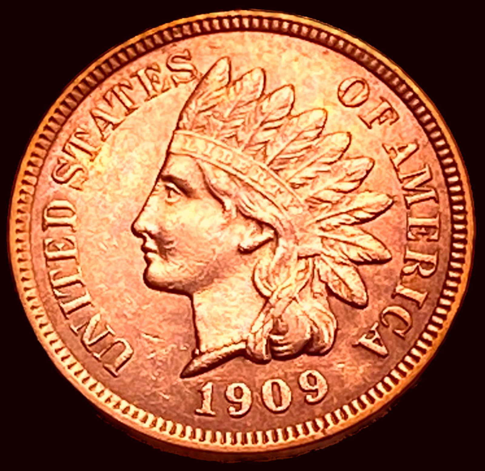 1909-S Indian Head Cent CHOICE BU RD (1 of 2)