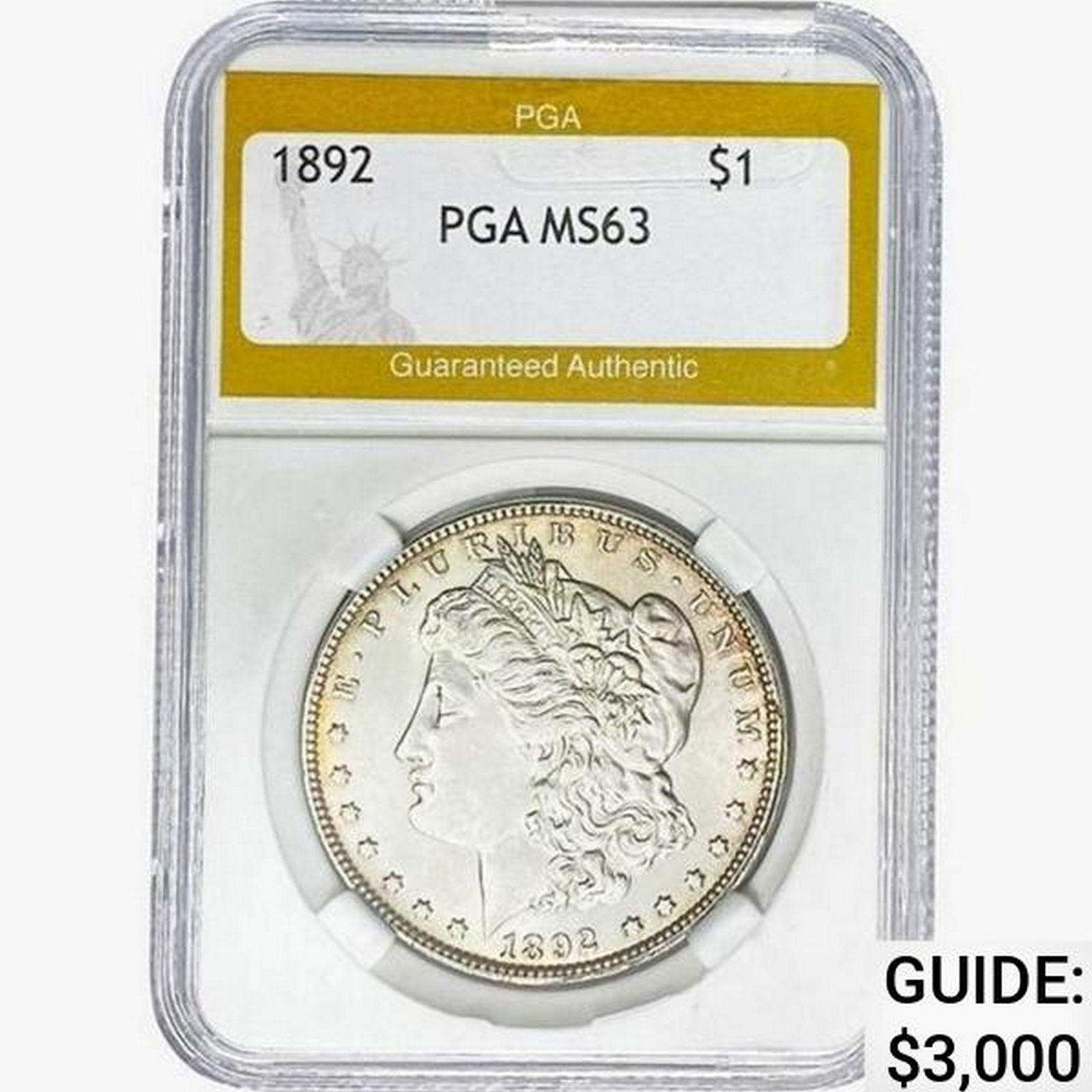 1892 Morgan Silver Dollar PGA MS63 (1 of 2)