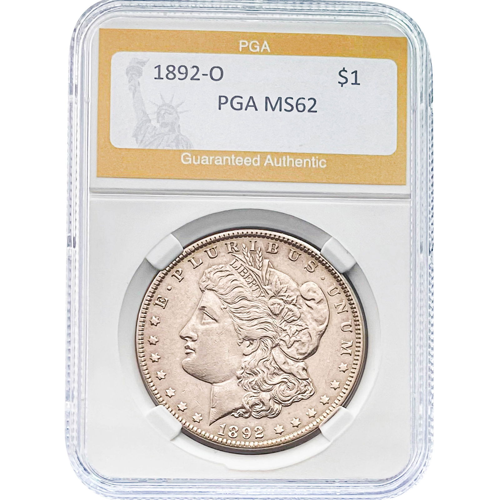 1892-O Morgan Dollar PGA MS62 (1 of 2)