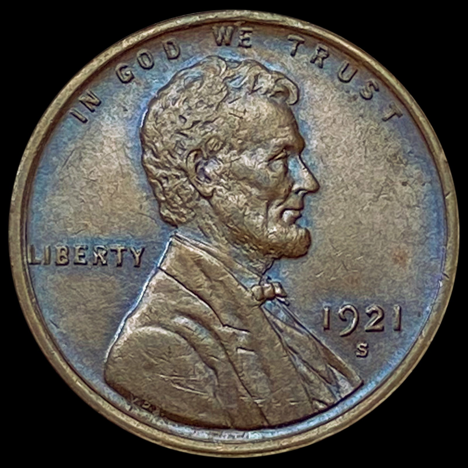 1921-S Wheat Cent CHOICE BU (1 of 2)