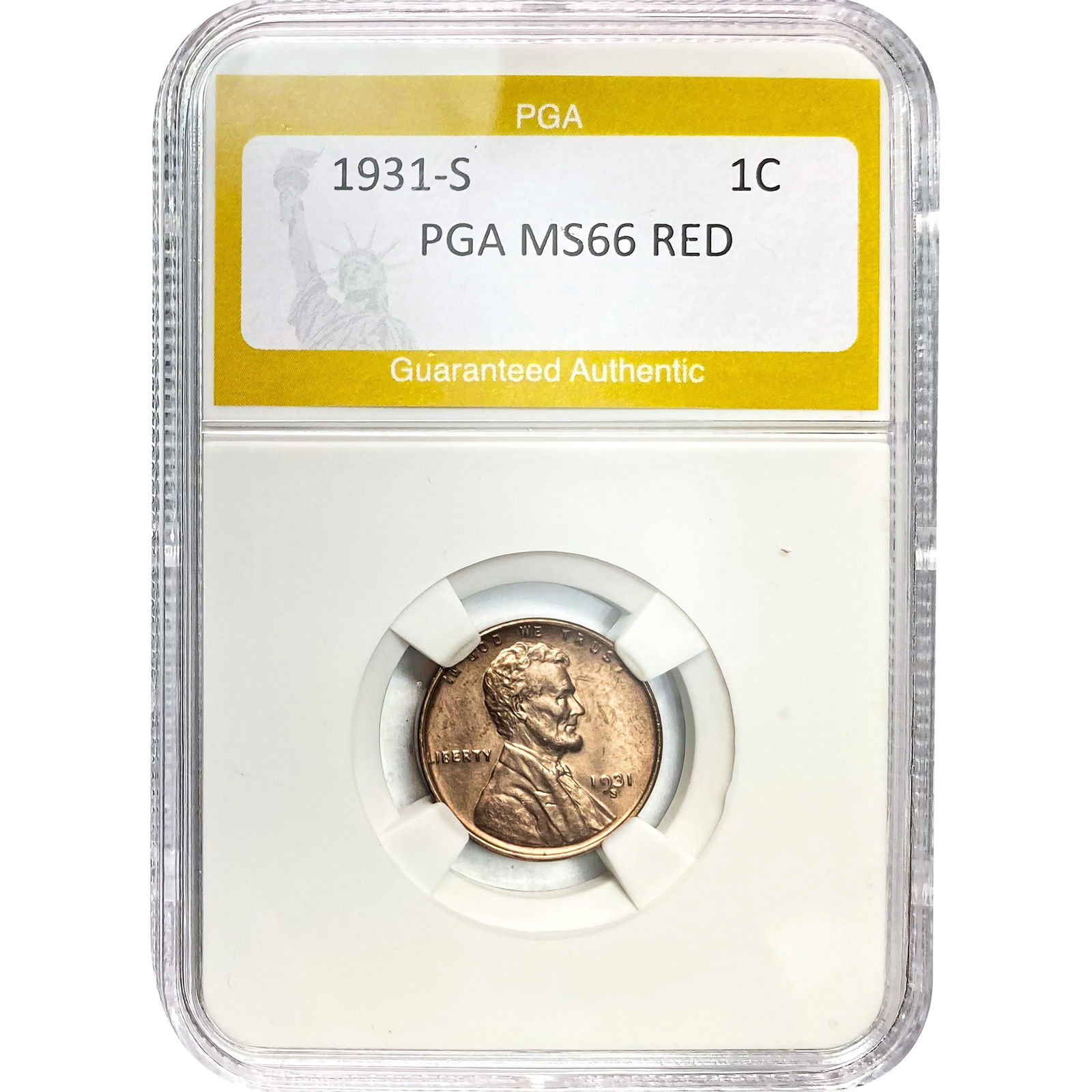 1931-S 1C PGA MS66 RED (1 of 2)