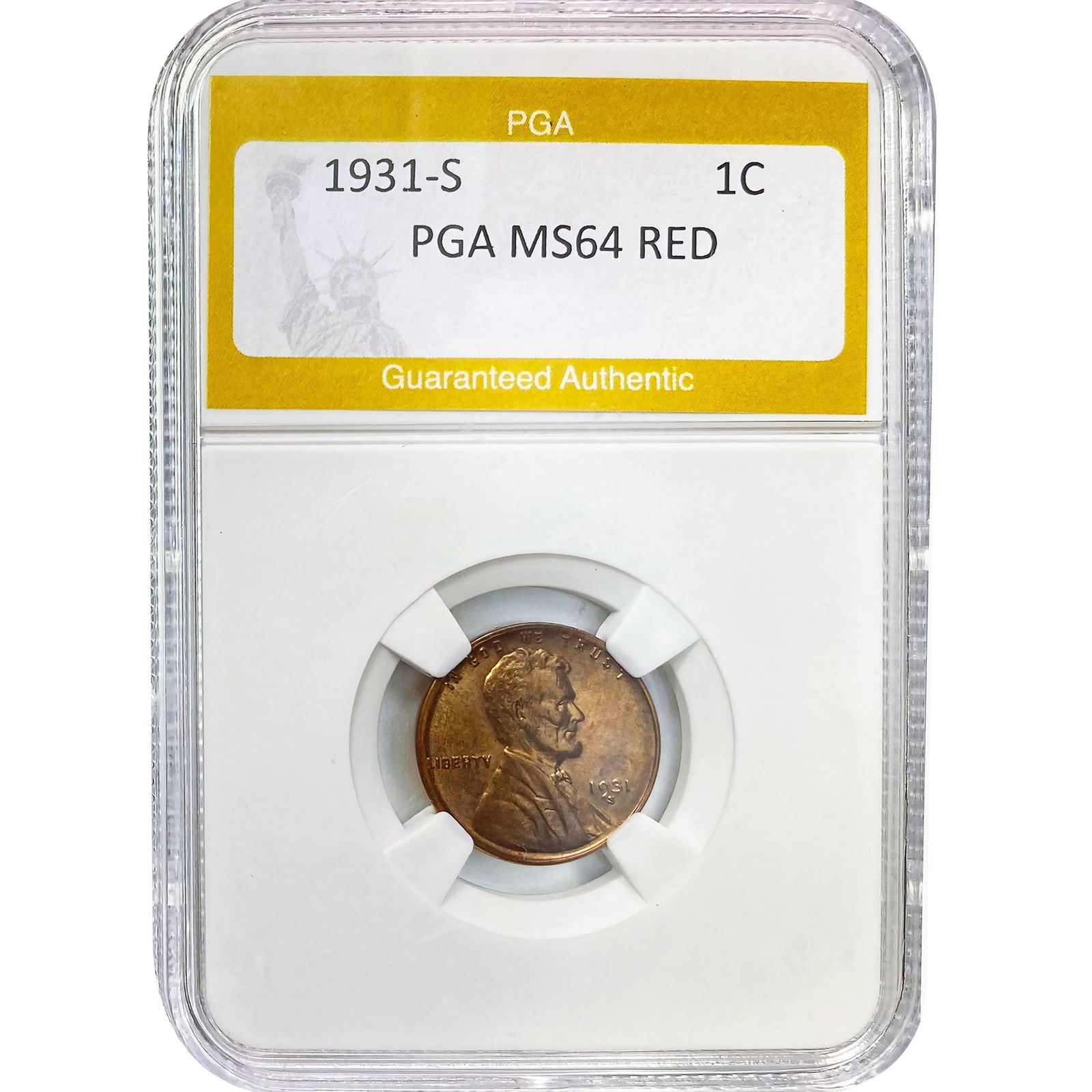 1931-S 1C PGA MS64 RED (1 of 2)